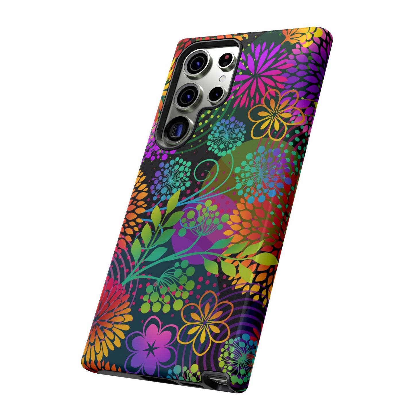 Samsung Galaxy S23 - Tough Case-Phone Case:  Unusual Garden [Bright Flowers]
