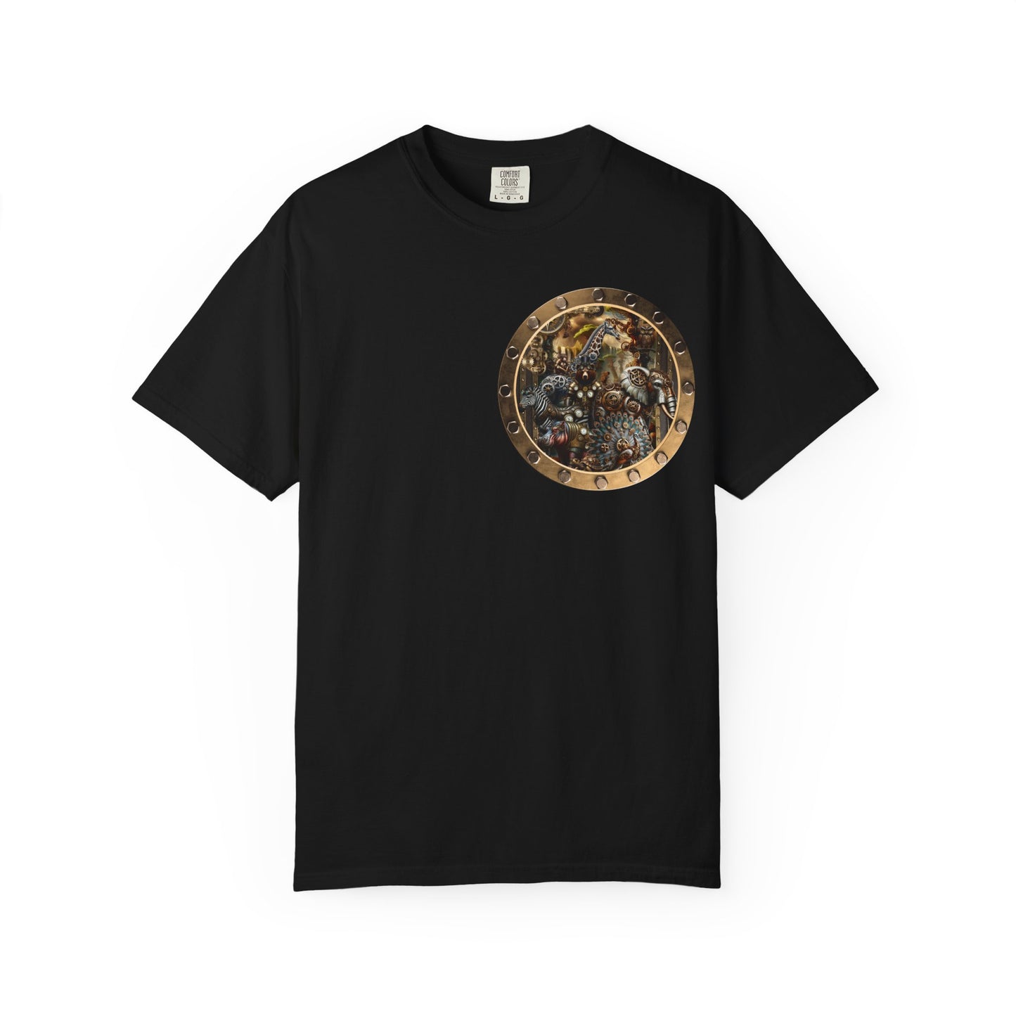 Unisex Heavy Cotton Tee:  "Steampunk Menagerie" [Animals]