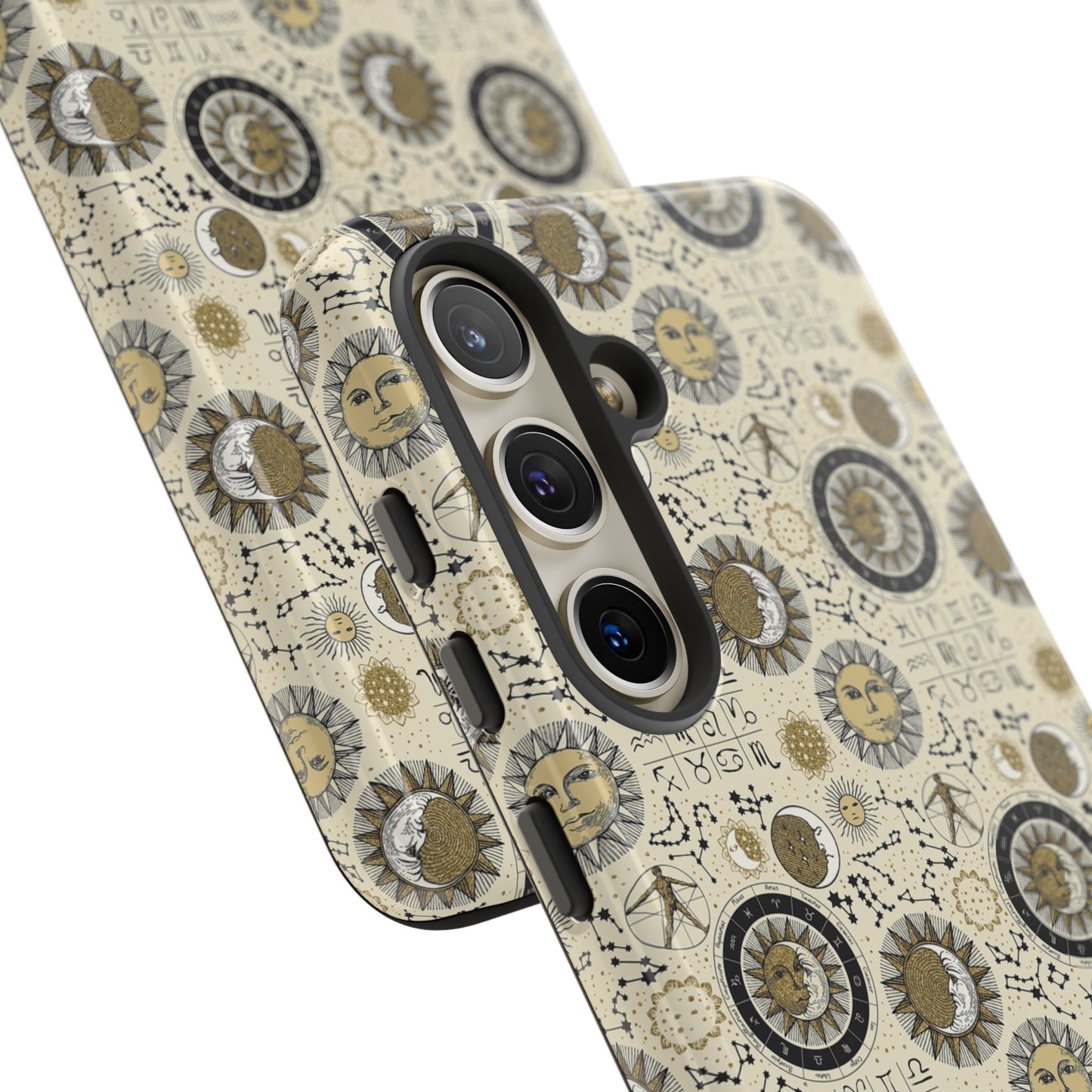 Samsung Galaxy Series Tough Case-Phone Case: The Sun, The Moon, And The Stars [Zodiac Symbols]