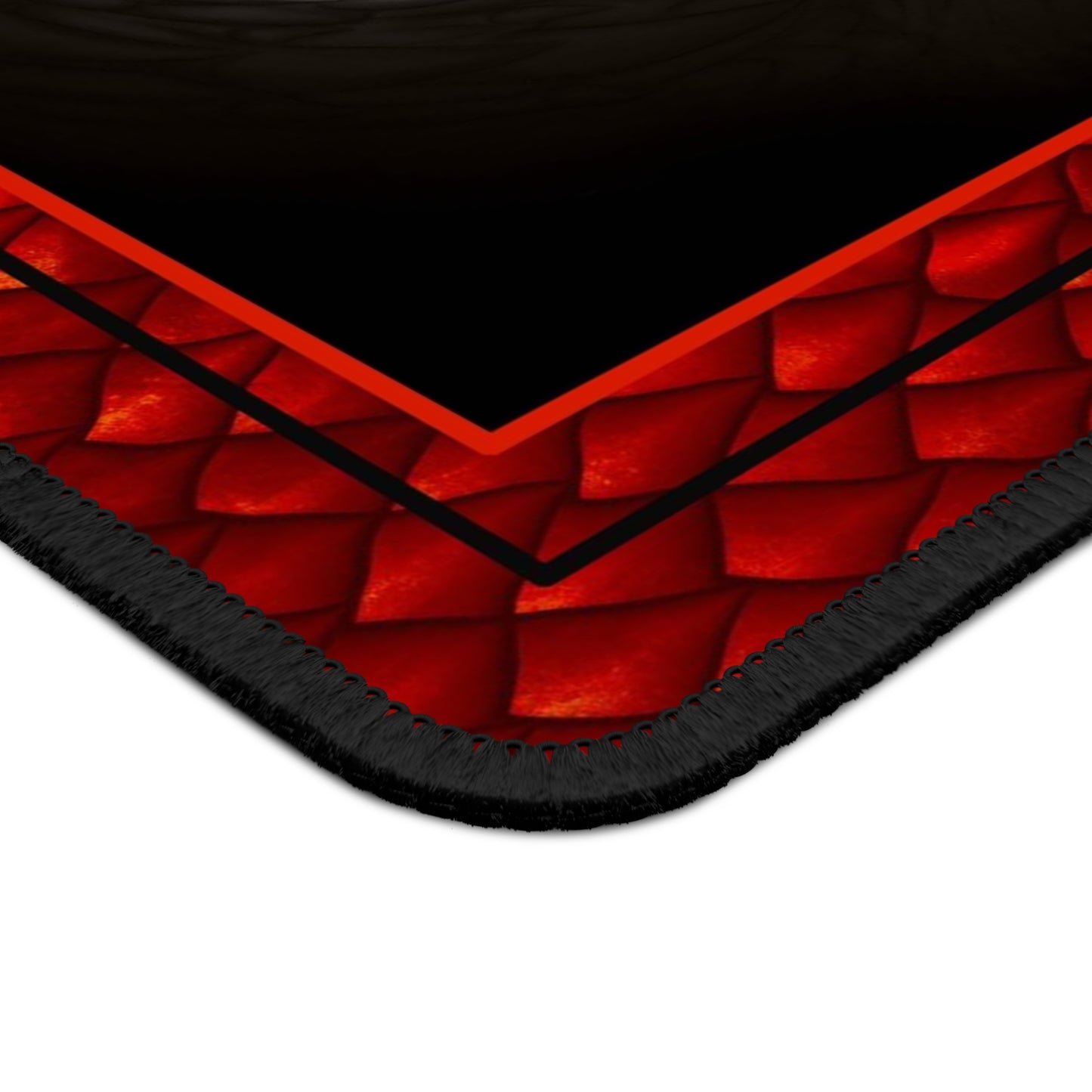 Mouse Pad-Gaming;  9x7 - "Dragons" [Red Scales-Black Eye-2]