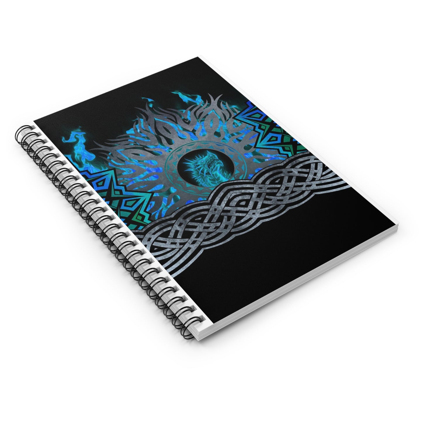 Spiral Bound Journal "Dragons" [Blue Fury]:  Original design  by In the Beginning Fabrics.