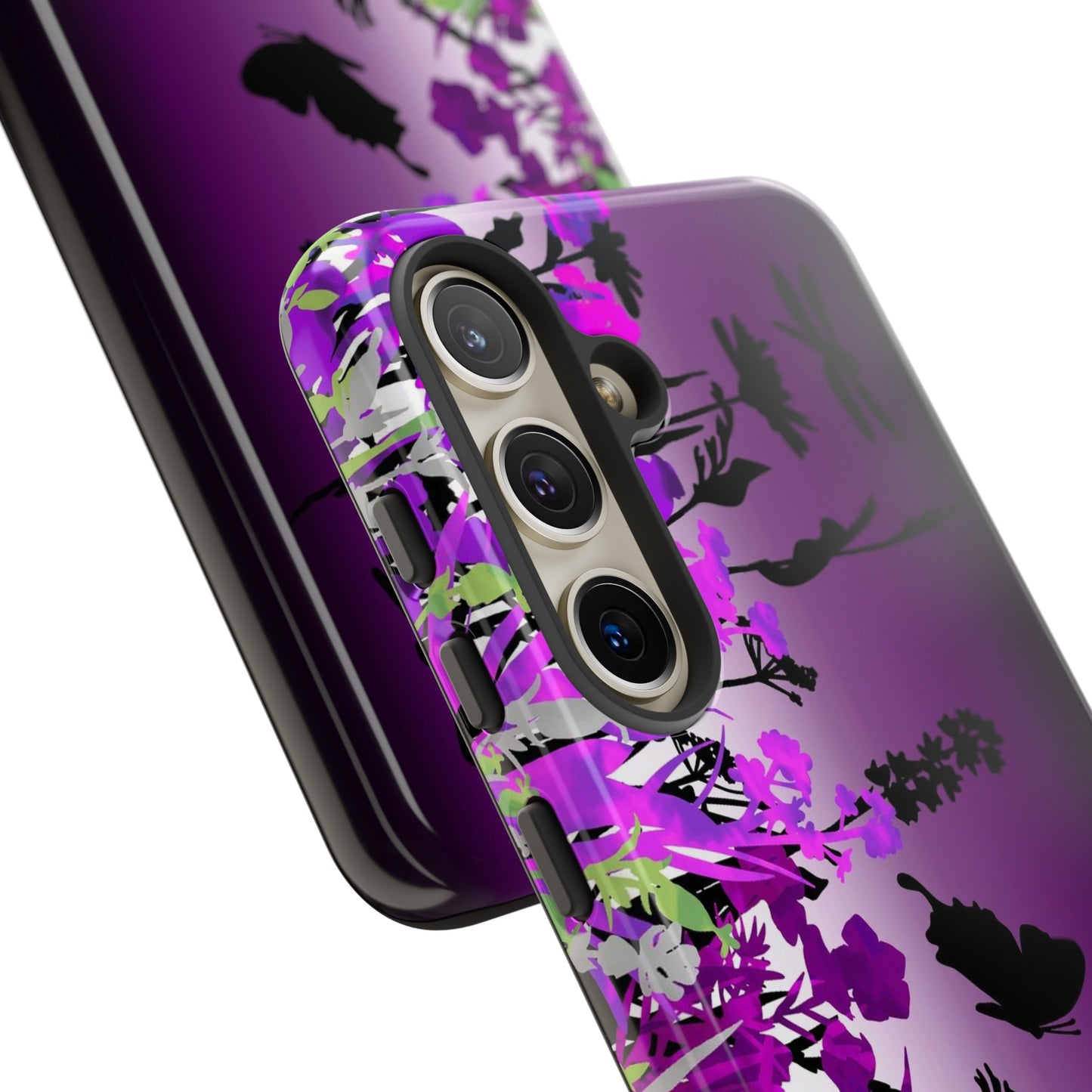 Samsung Galaxy Series Tough Case-Phone Case: Dreamscapes [Dark Purple Border]