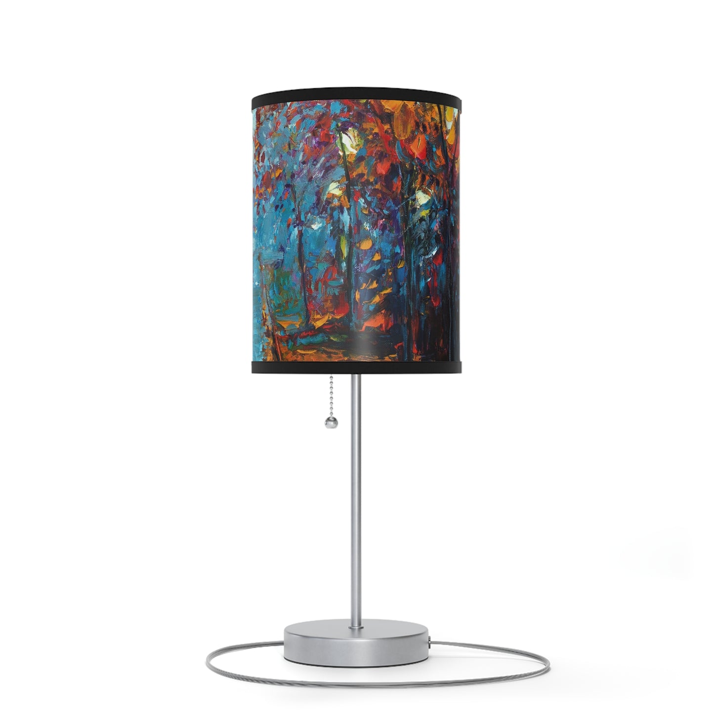 Table Lamp: Silver Base; Year of Art-Park Path