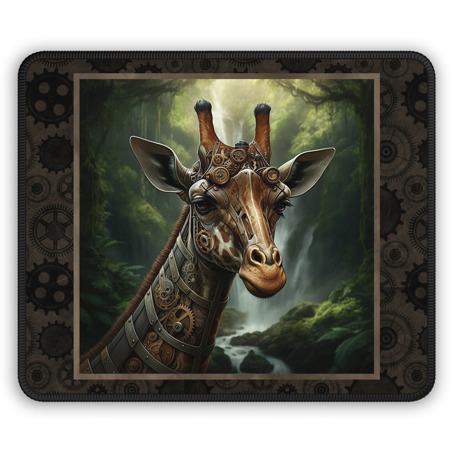 Mouse Pad-Gaming;  9x7:  Steampunk Menagerie [Giraffe]