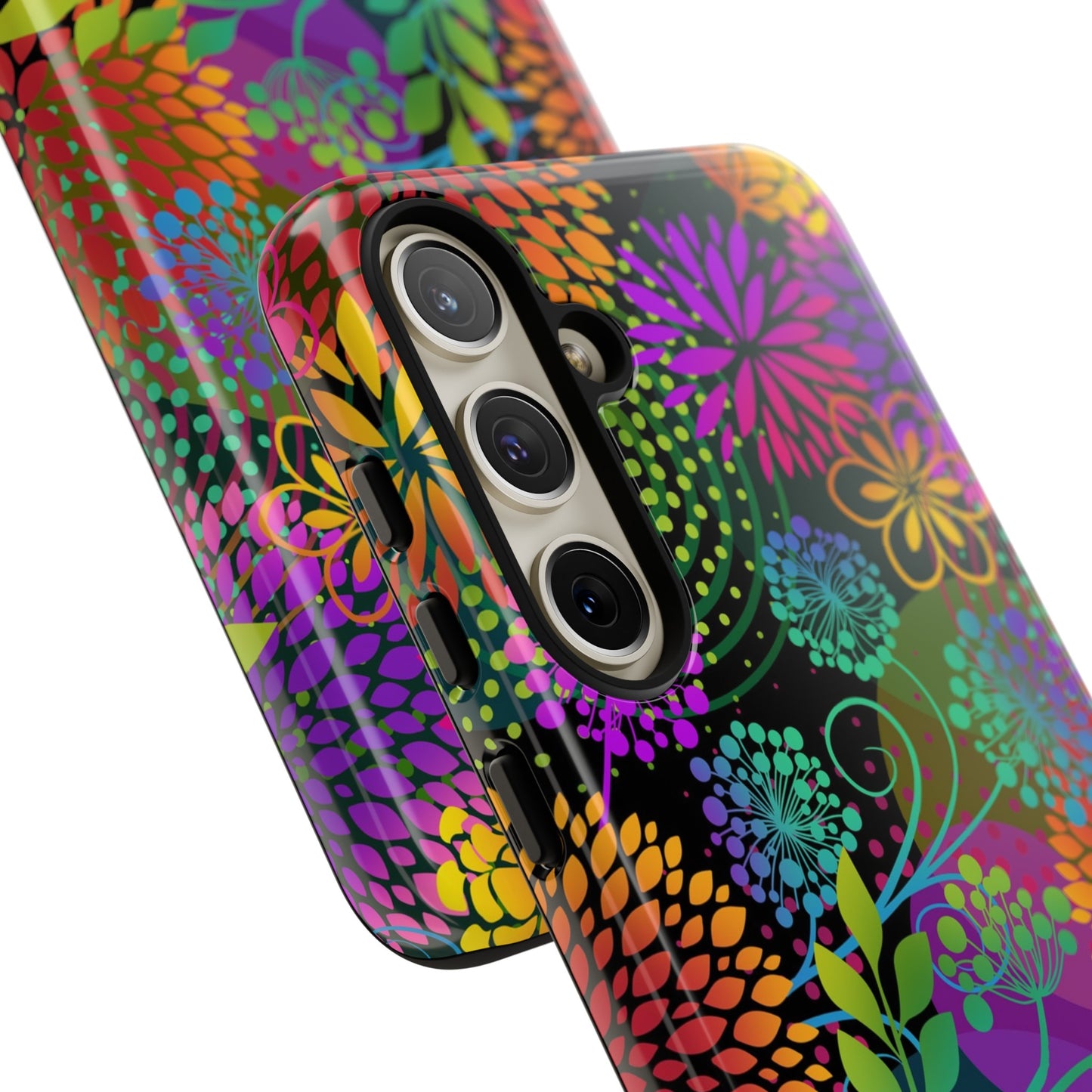 Samsung Galaxy Series Tough Case-Phone Case: Unusal Garden [Bright Flowers]