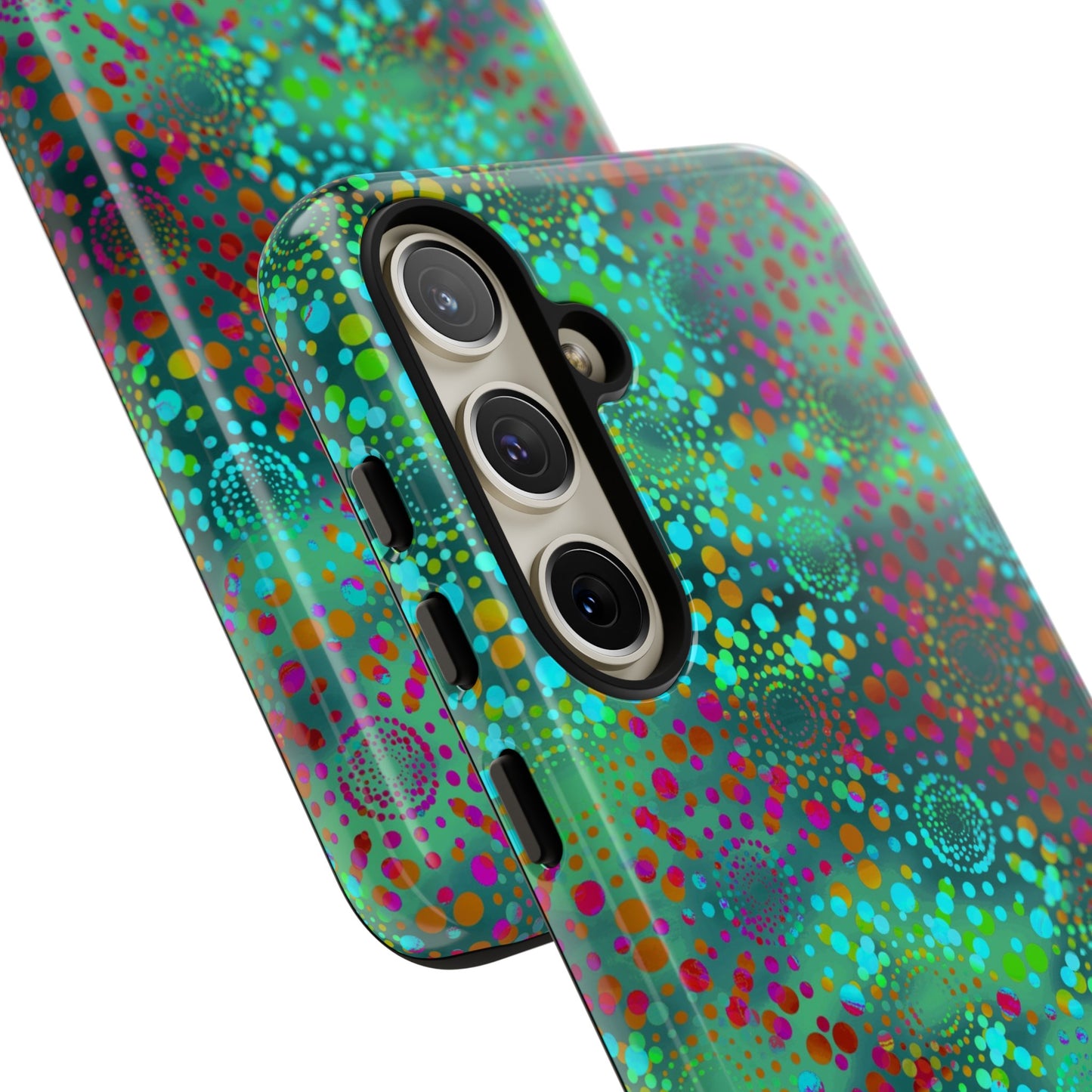 Samsung Galaxy Series Tough Case-Phone Case: Dreamscapes [Teal Green Kaleidoscope]