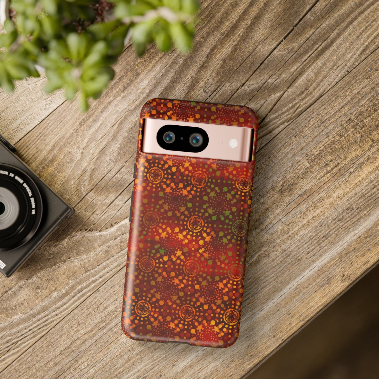 Google Pixel Tough Case-Phone Case: Dreamscapes [Red Kaliedoscope]