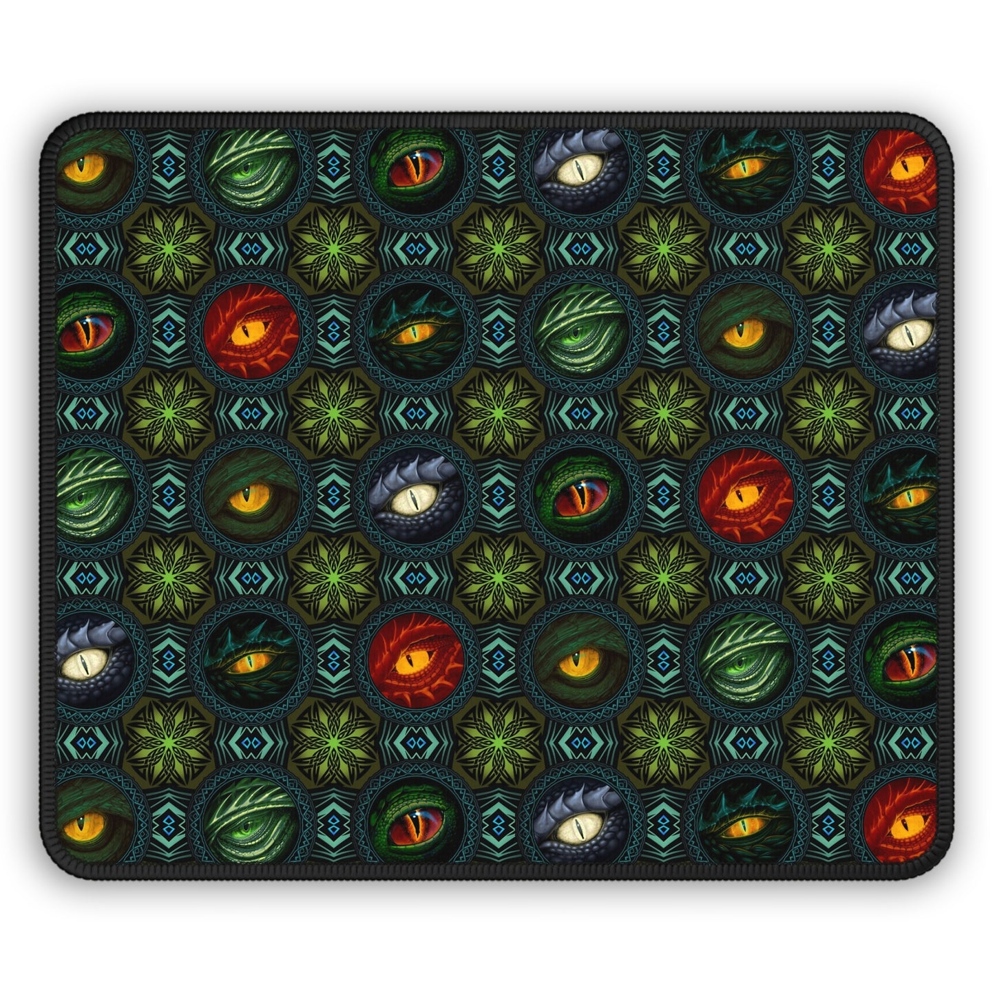 Mouse Pad-Gaming;  9x7:  Emerald Dragon [Dagon Eyes]