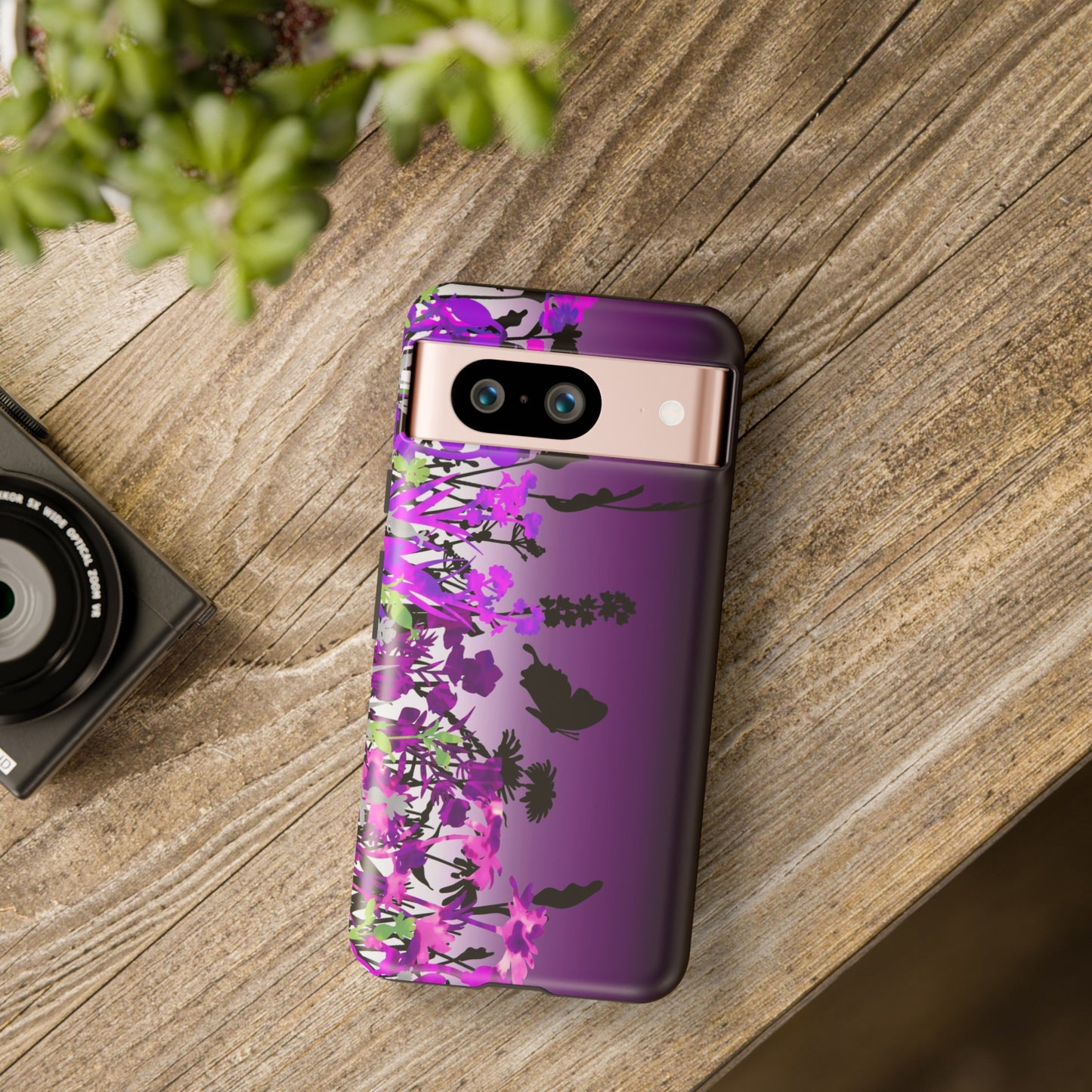 Android Google Pixel (Series) Tough Case-Phone Case:  Dreamscapes [Dark Purple Border]