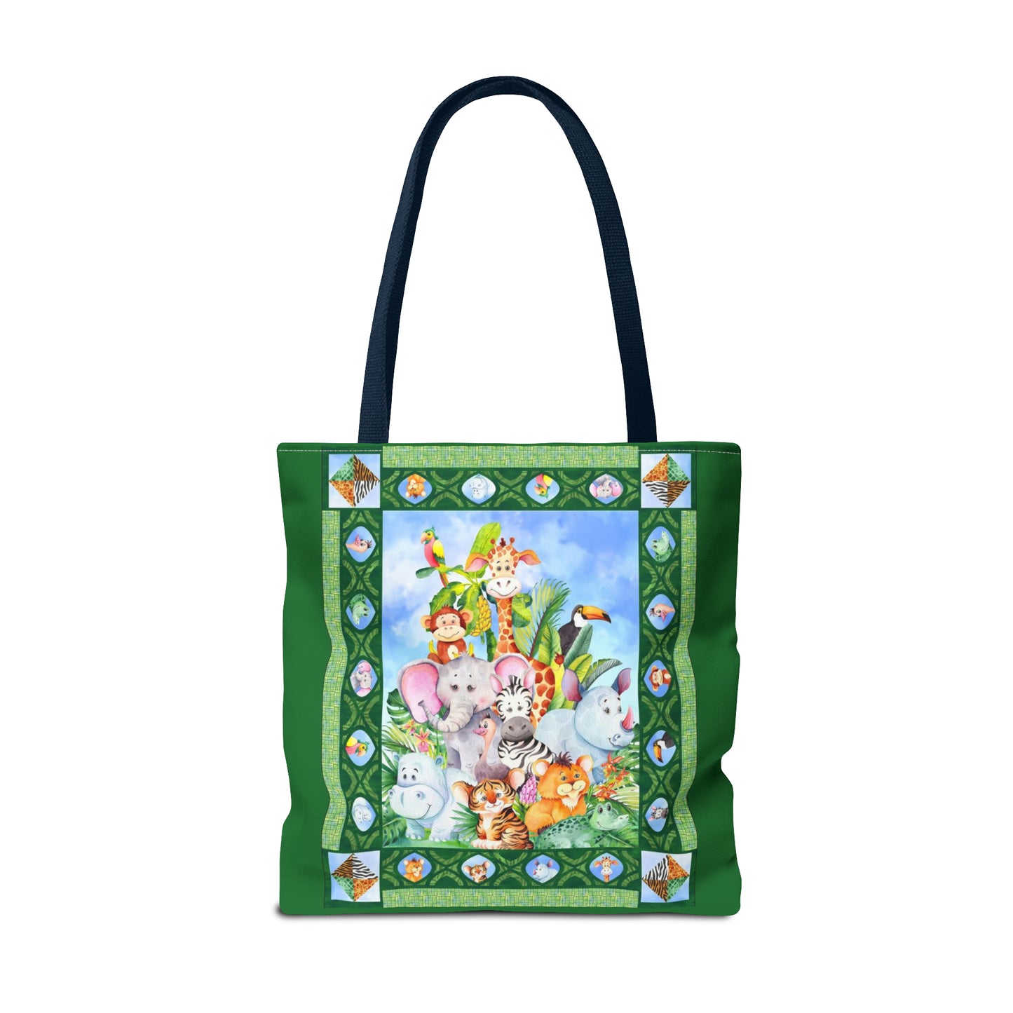 Tote Bag:  large-18x18;  "Jungle Friends" [Panel]