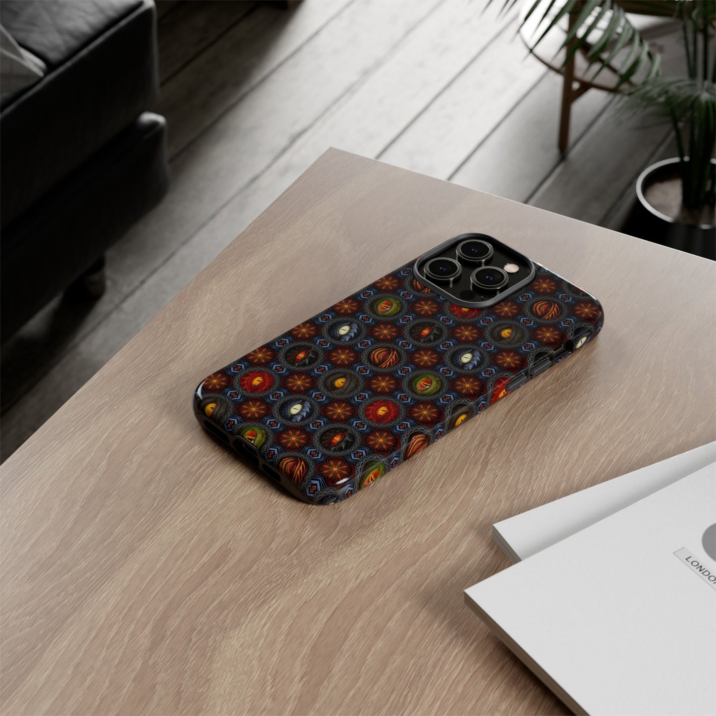 Apple I-Phone 14 (Series) Tough Case-Phone Case: Dragons [Eyes]