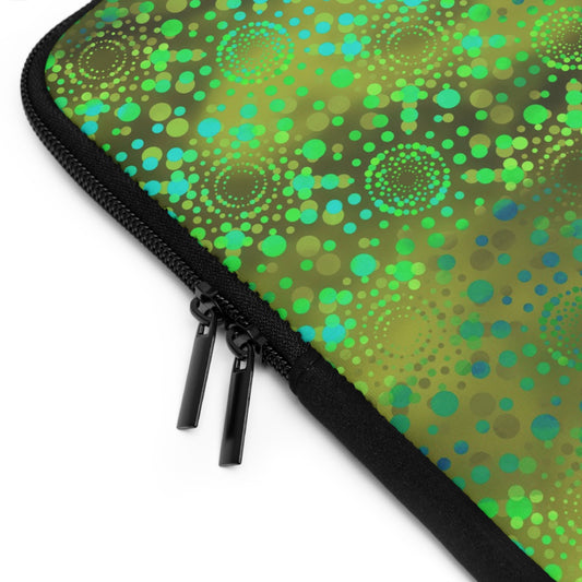 Laptop Sleeve  ($ 32.22): Dreamscapes [Green-Kaleidoscope]