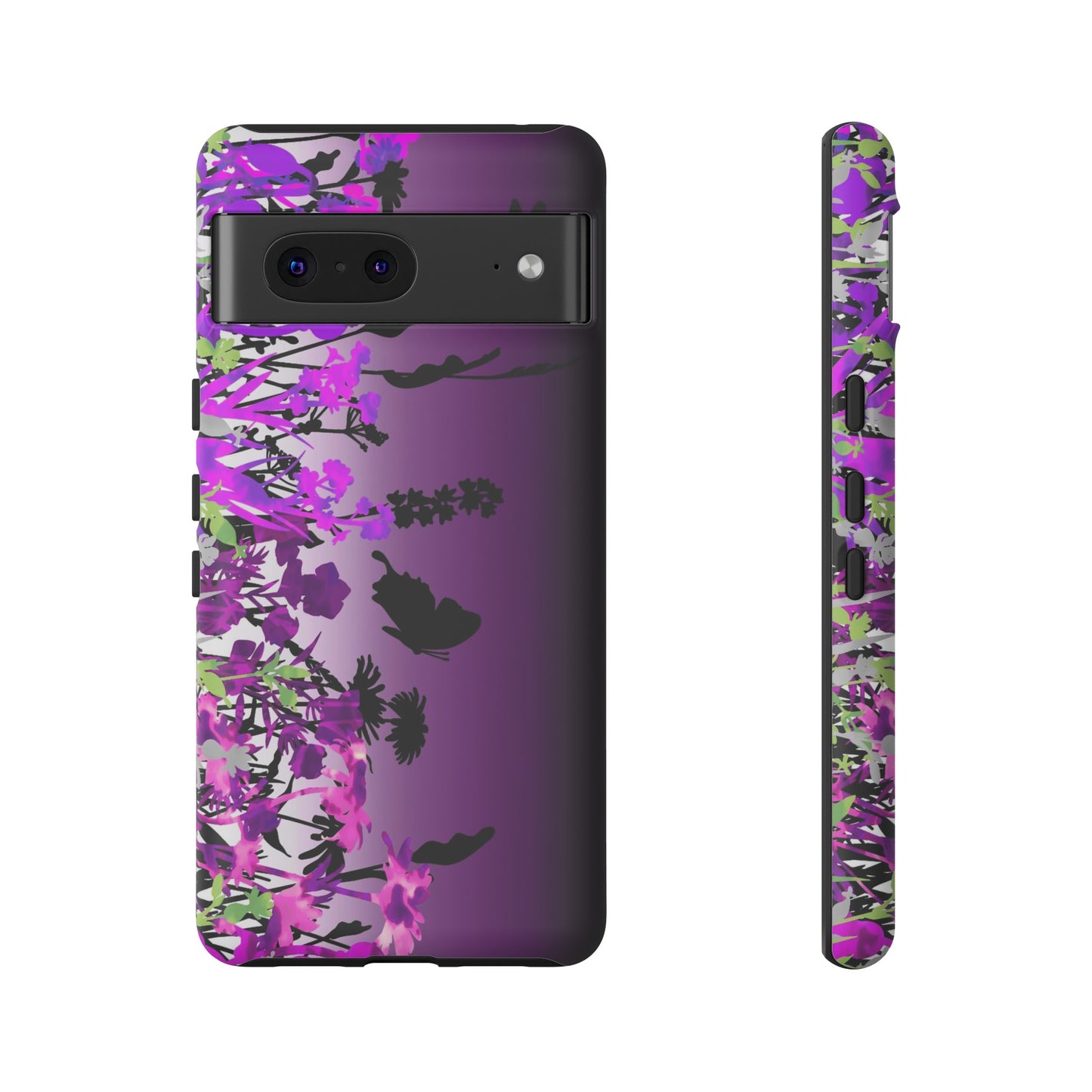 Android Google Pixel (Series) Tough Case-Phone Case:  Dreamscapes [Dark Purple Border]