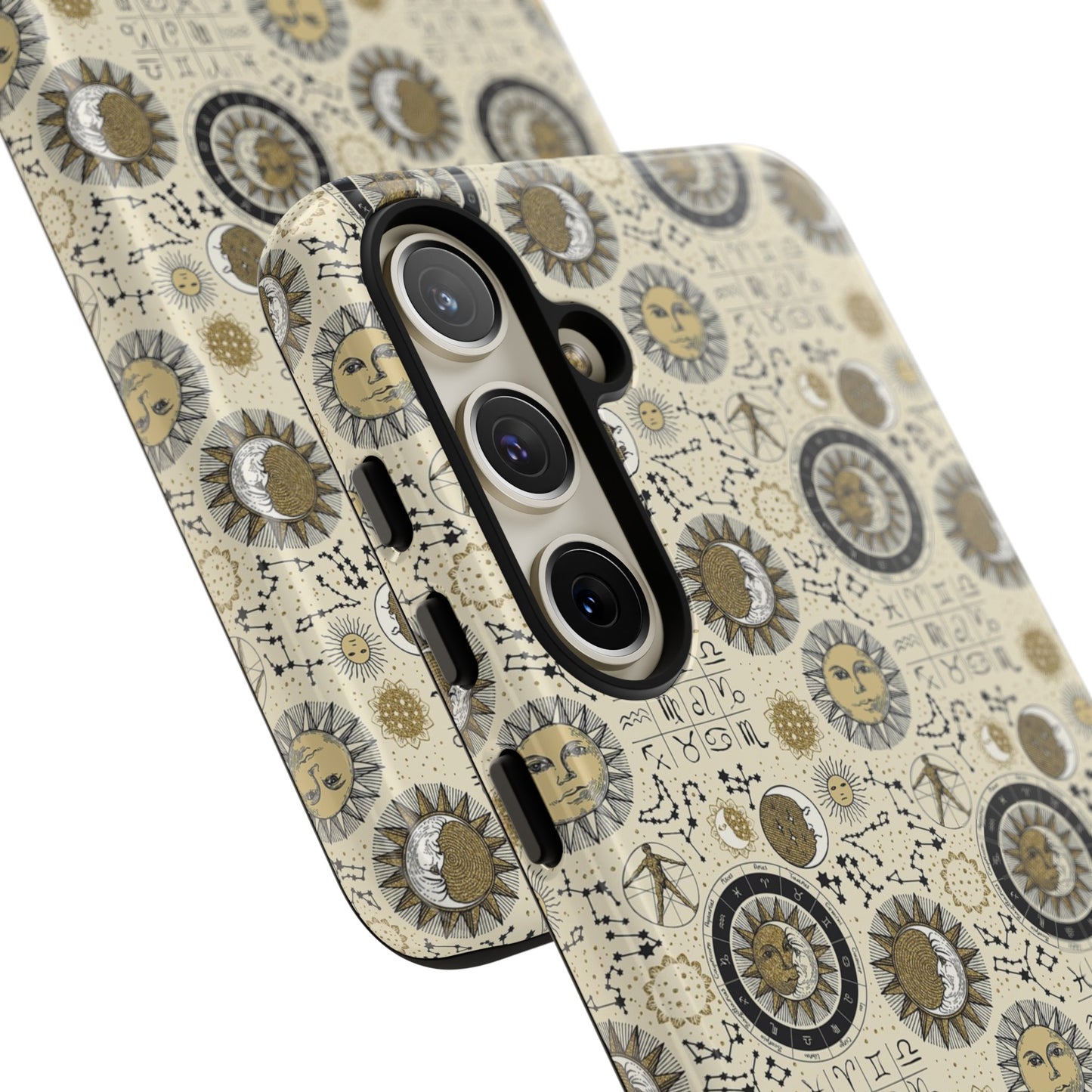 Samsung Galaxy Series Tough Case-Phone Case: The Sun, The Moon, And The Stars [Zodiac Symbols]