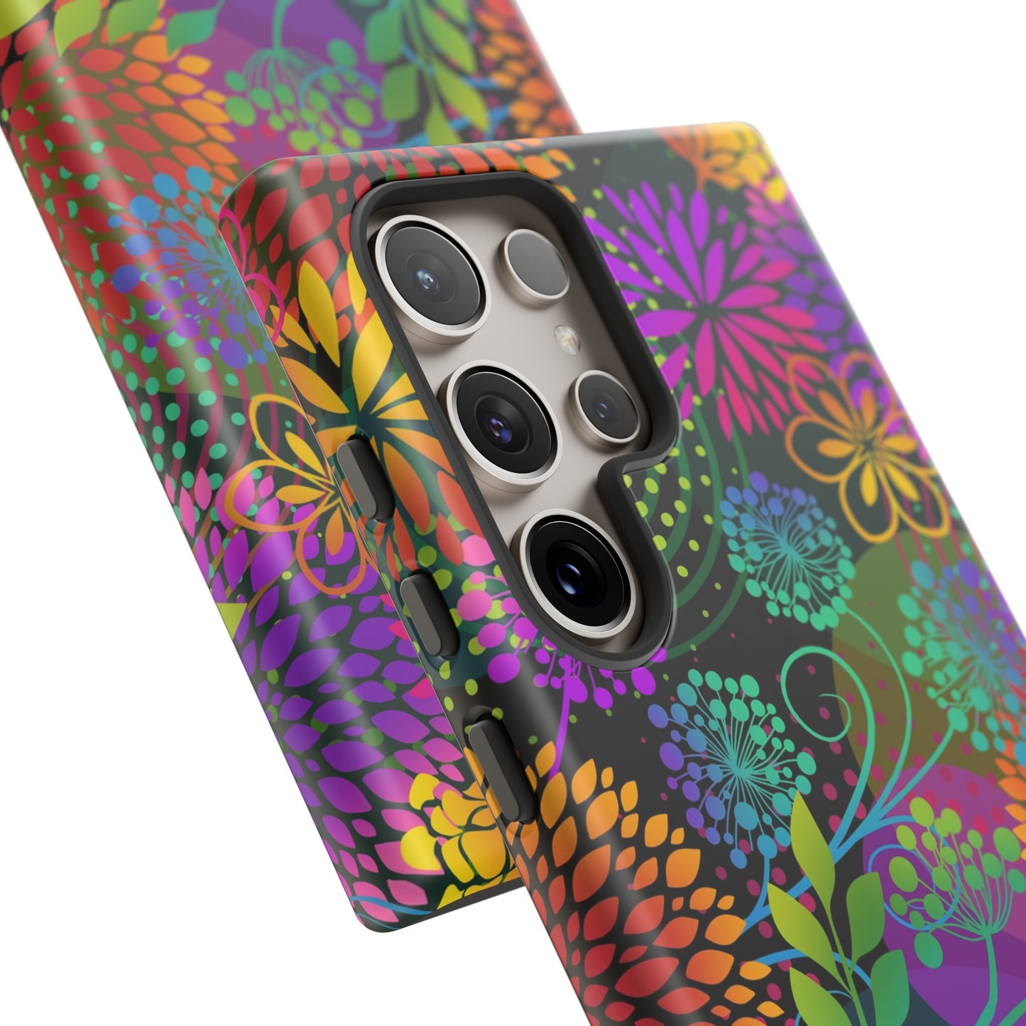 Samsung Galaxy Series Tough Case-Phone Case: Unusal Garden [Bright Flowers]