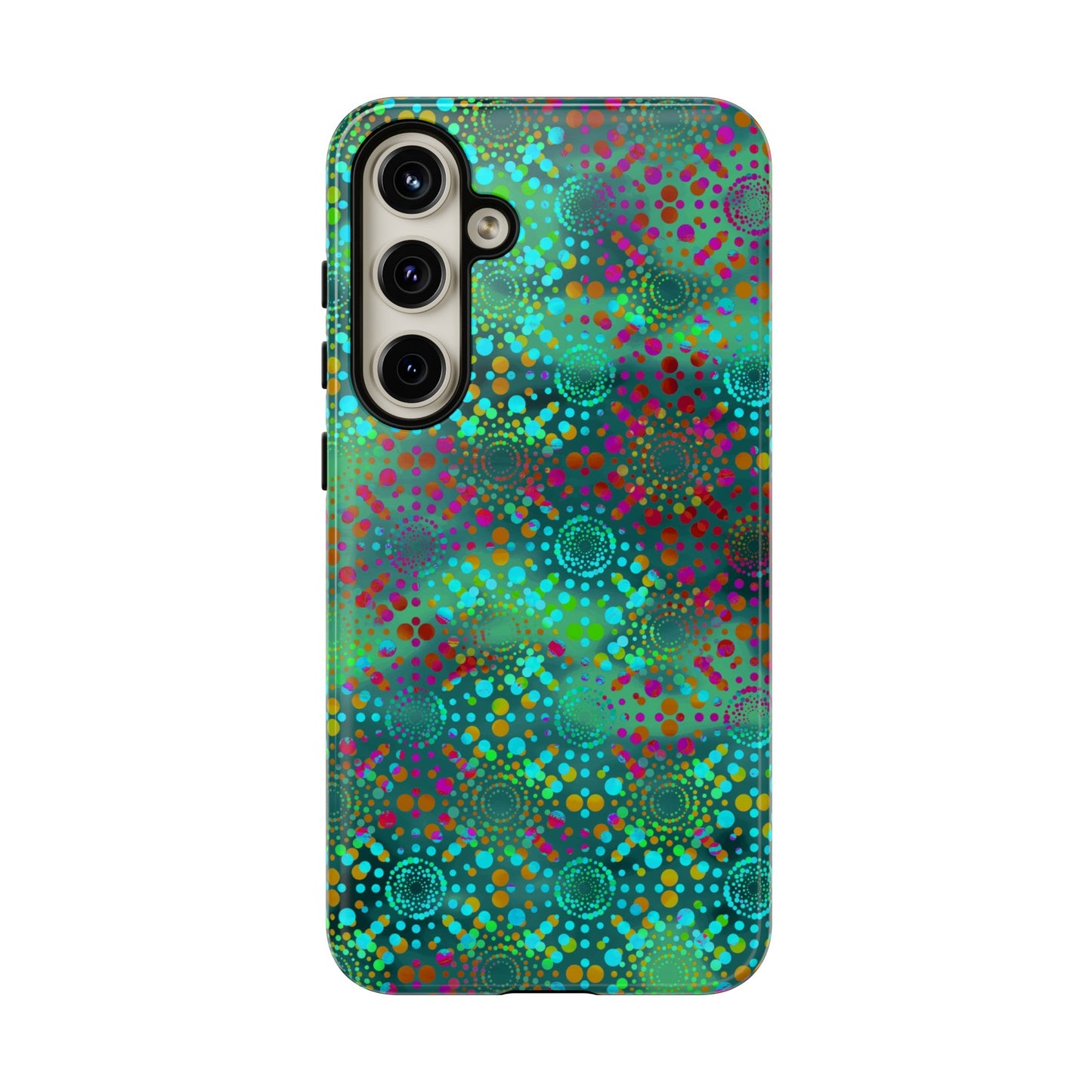 Samsung Galaxy Series Tough Case-Phone Case: Dreamscapes [Teal Green Kaleidoscope]