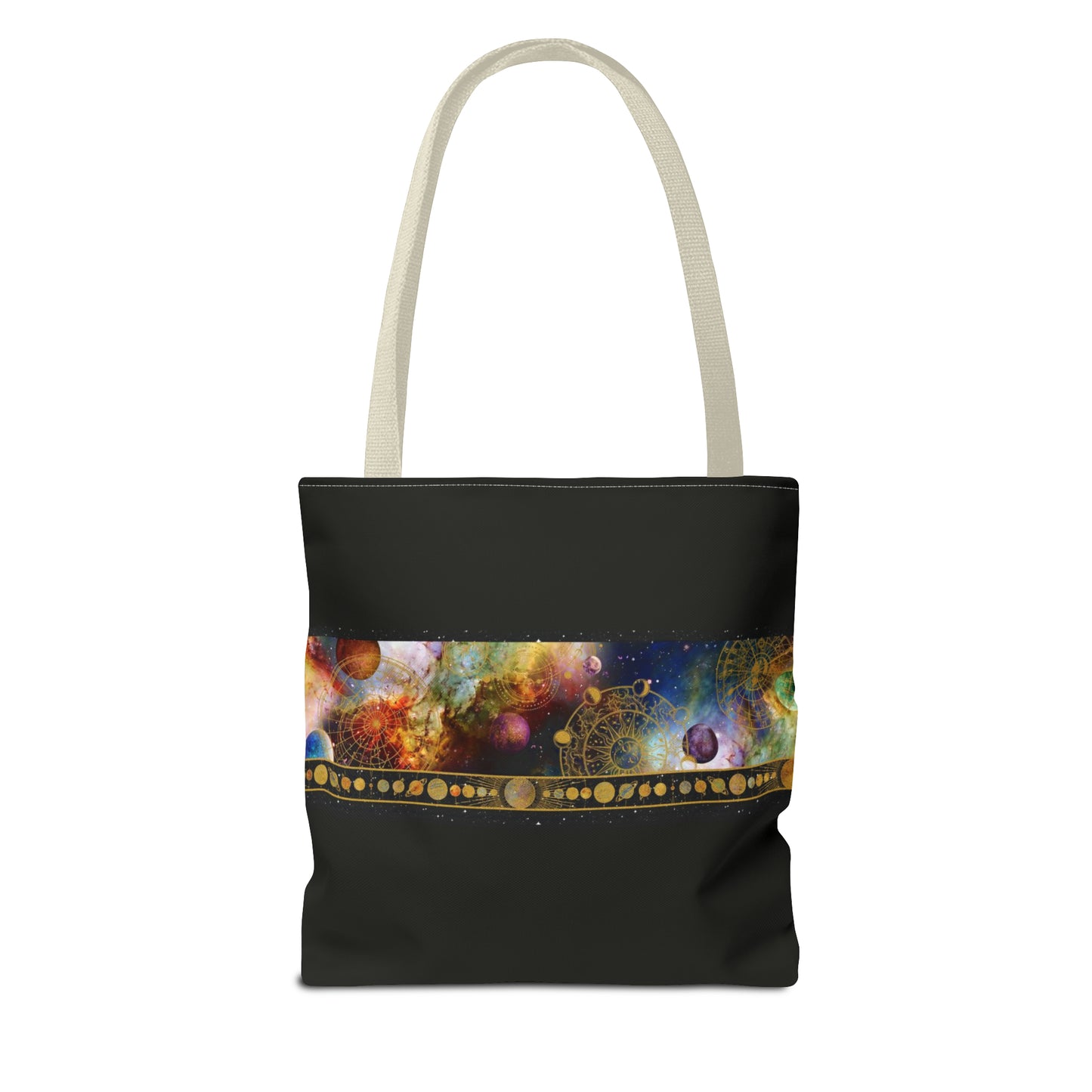 Tote Bag:  large-18x18;  "Cosmos" [Planets Border]