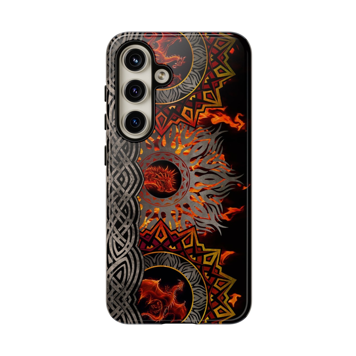 Samsung Galaxy Series Tough Case-Phone Case: Dragons [Red Fury]