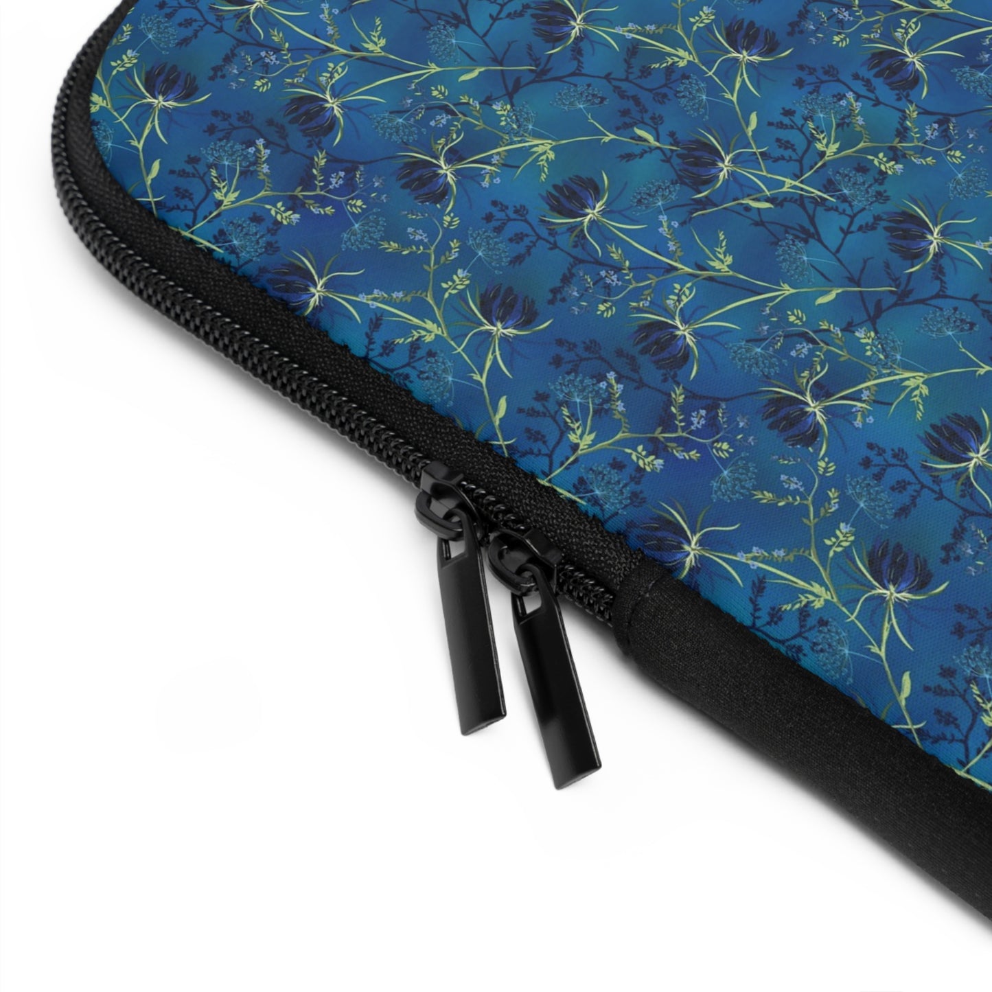 Laptop Sleeve:   [Blue Flowers]