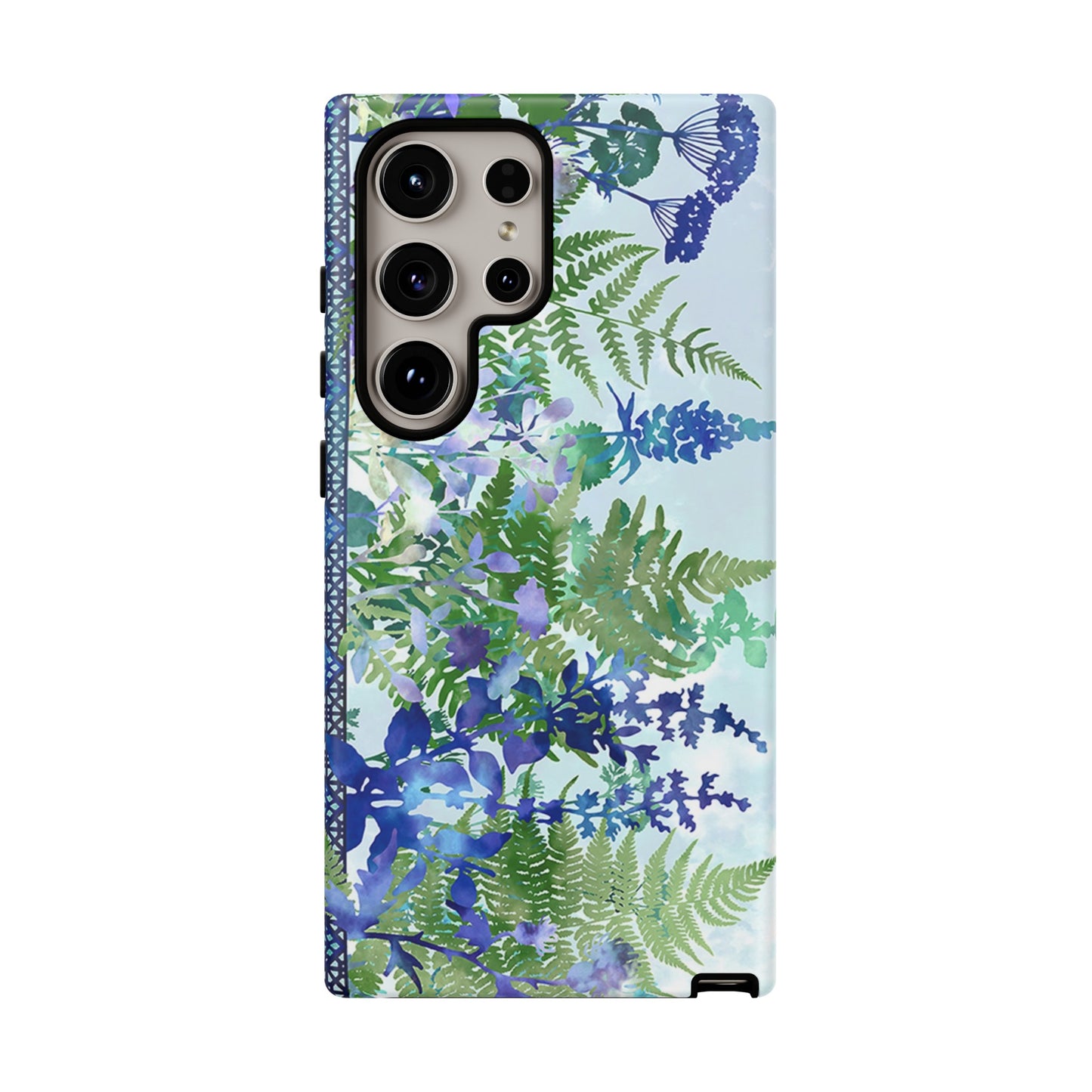 Samsung Galaxy Series Tough Case-Phone Case:  Haven [Flower Border]