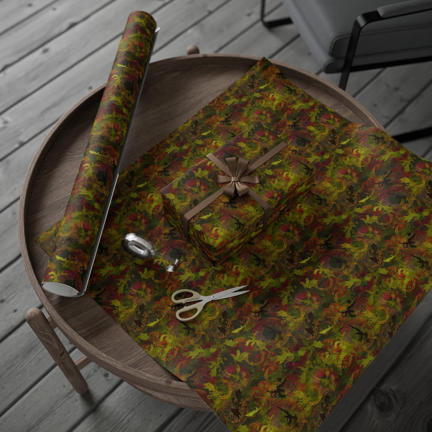 Wrapping Paper:  Dragon [Green Panel]