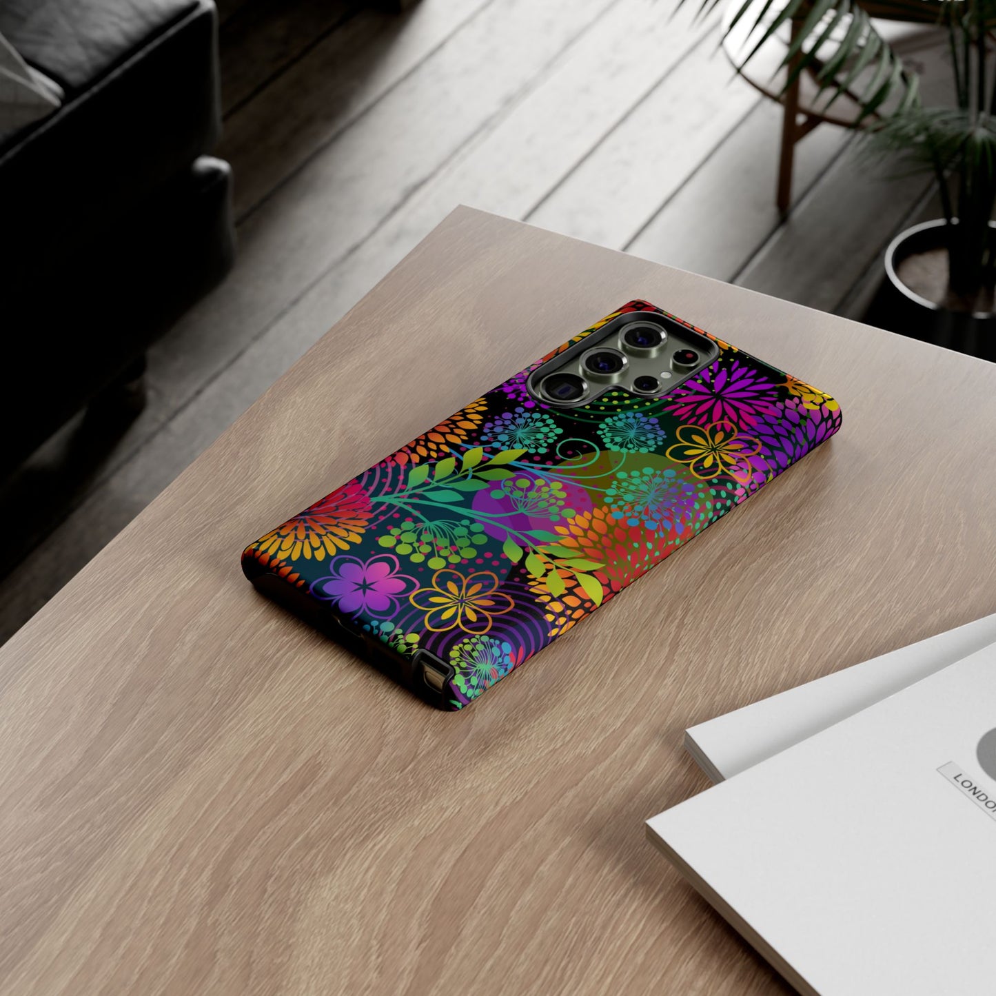 Samsung Galaxy S23 - Tough Case-Phone Case:  Unusual Garden [Bright Flowers]