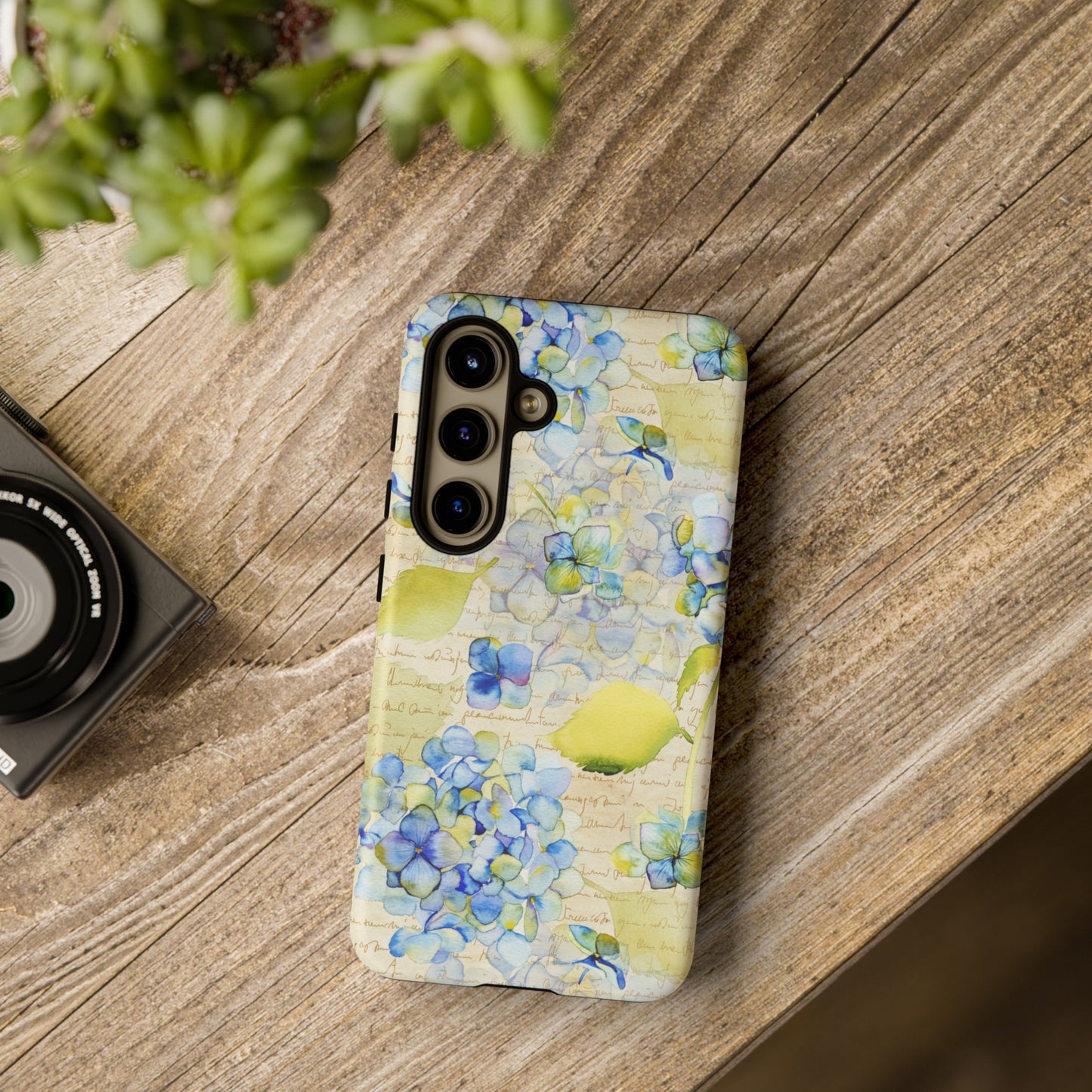 Samsung Galaxy Series Tough Case-Phone Case:  Leah [Flowers W/Script]