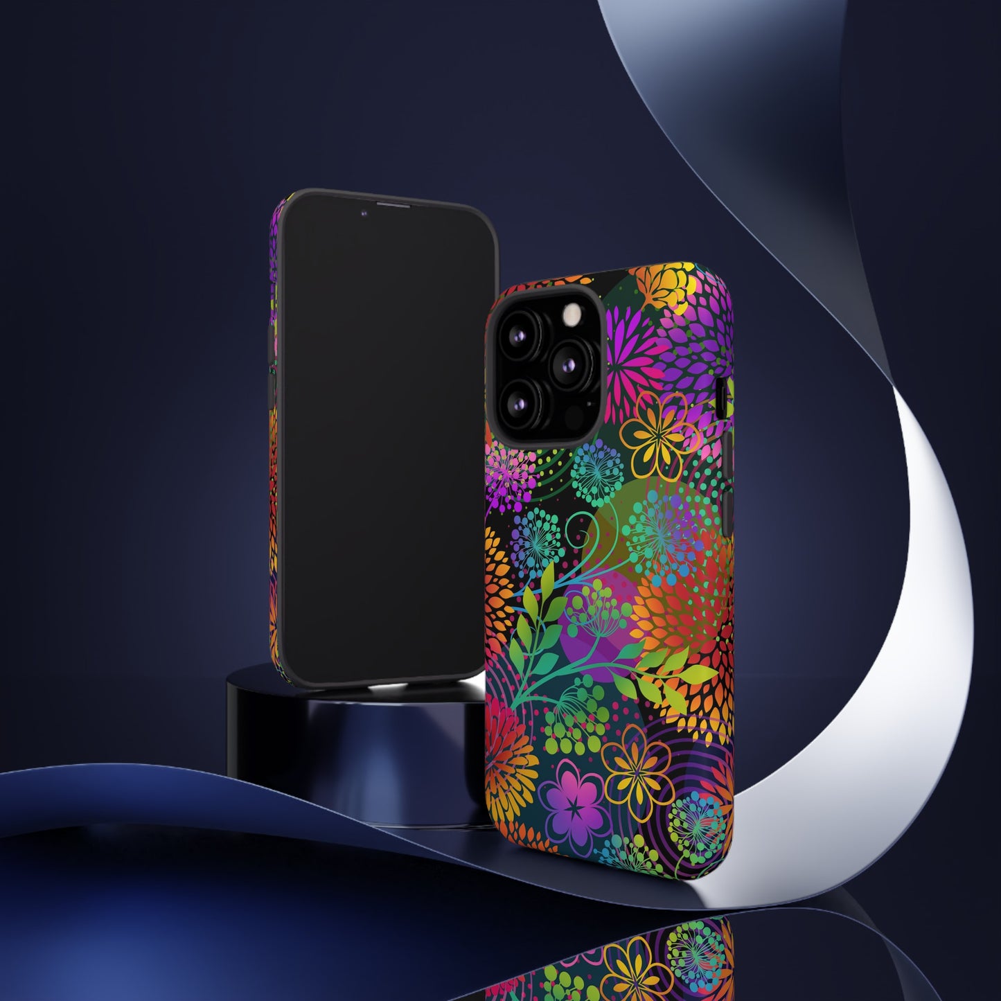 Apple I-Phone 13 (Series)-Tough Case-Phone Case:  Unusual Garden [Bright Flowers]