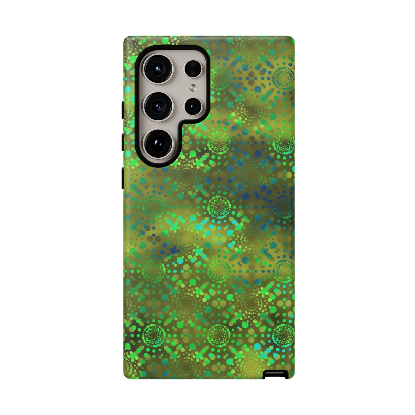 Samsung Galaxy Series Tough Case-Phone Case: Dreamscapes [Green Kaleidoscope]