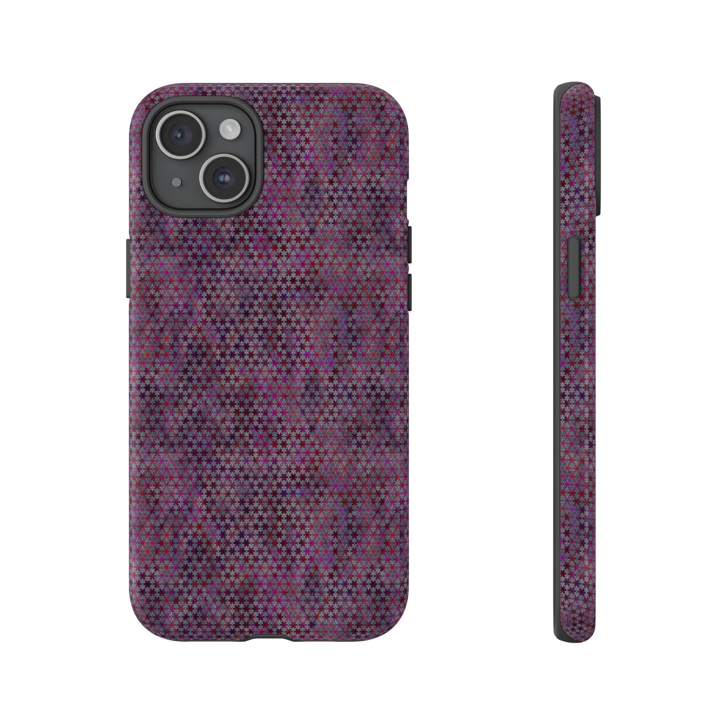 Apple I-Phone 15 (Series) Tough Case-Phone Case:  Sci-Fi [Purple Stars]