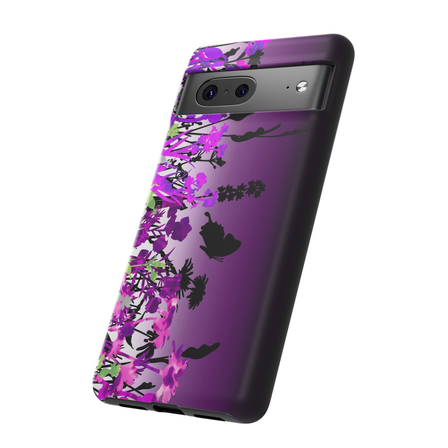 Android Google Pixel (Series) Tough Case-Phone Case:  Dreamscapes [Dark Purple Border]