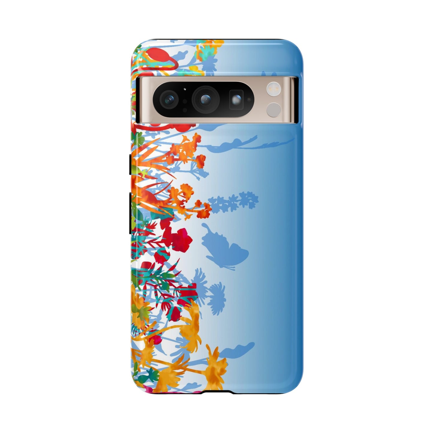 Android Google Pixel (Series) Tough Case-Phone Case:  Dreamscapes [Light Blue Border]