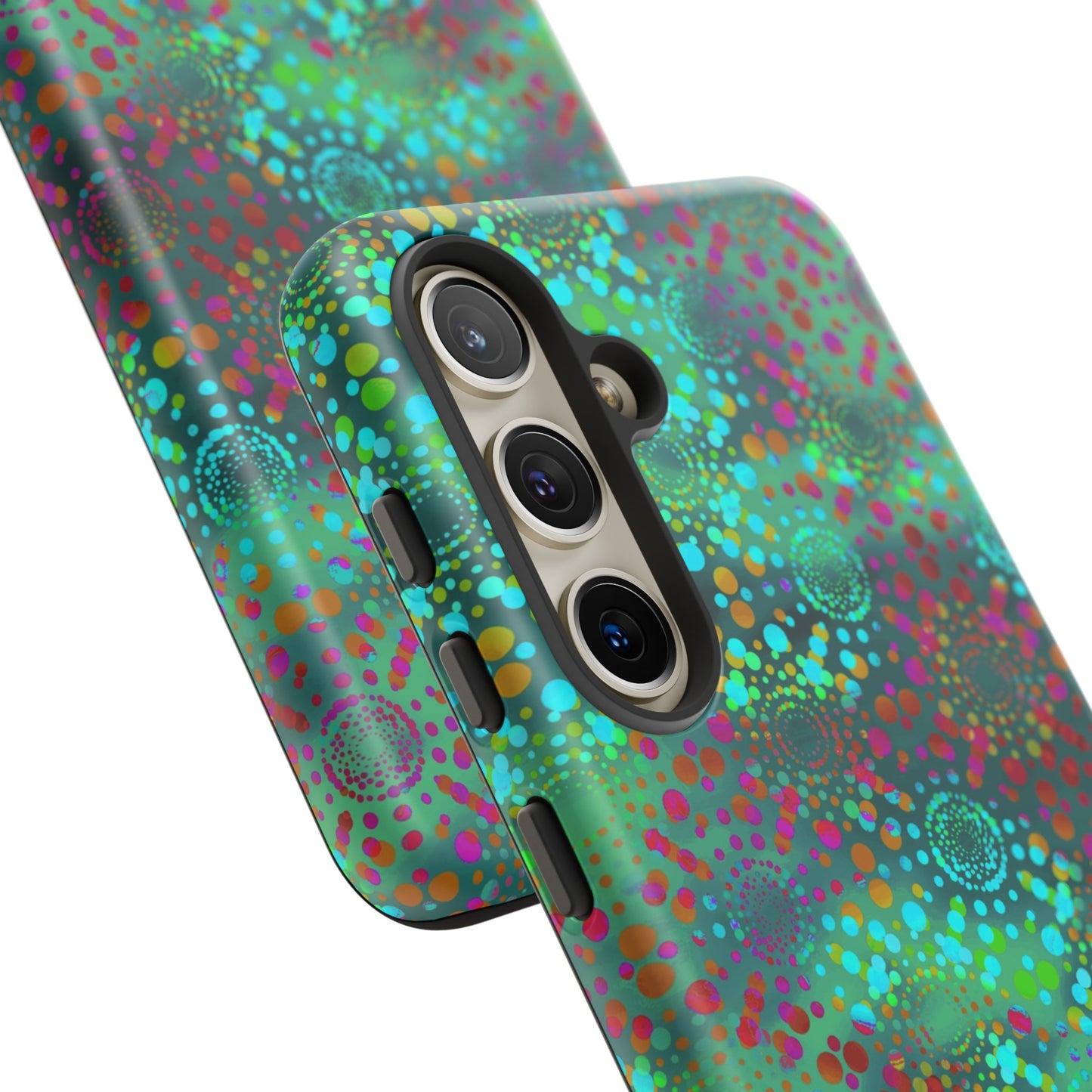 Samsung Galaxy Series Tough Case-Phone Case: Dreamscapes [Teal Green Kaleidoscope]