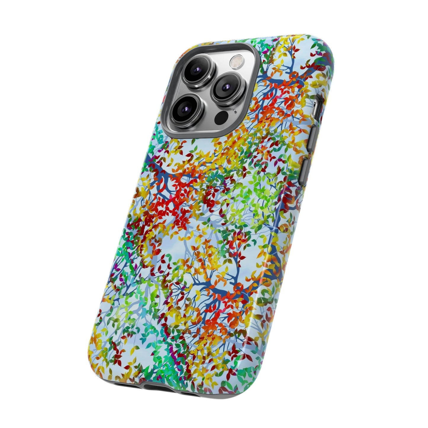 Apple I-Phone 14 (Series) Tough Case-Phone Case: Dreamscapes [Light Fall Leaves]