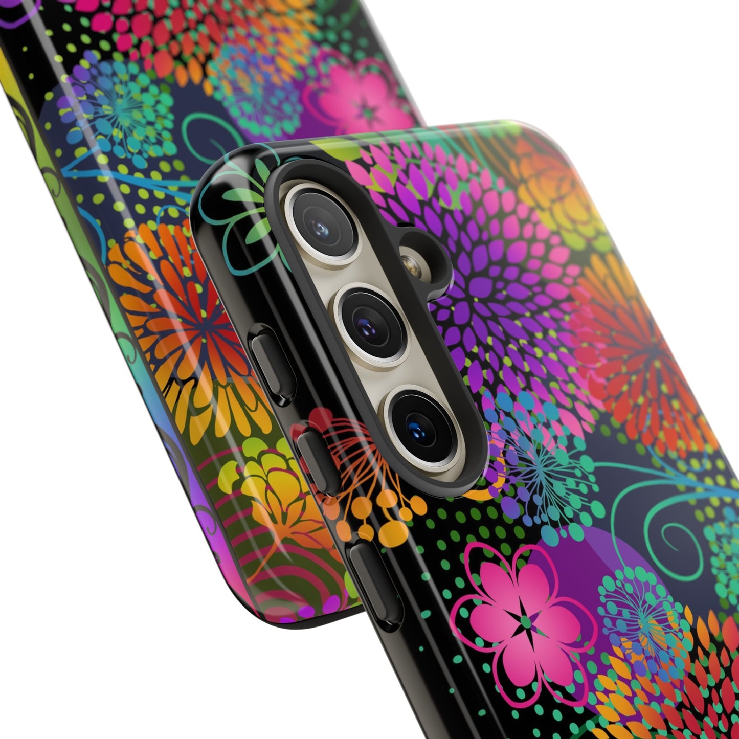 Samsung Galaxy Series Tough Case-Phone Case:  Unusual Garden [Flower Border]