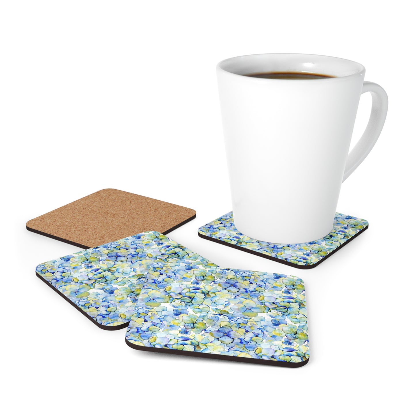 Coaster Set; Cork Backed - "Leah" From In The Beginning"