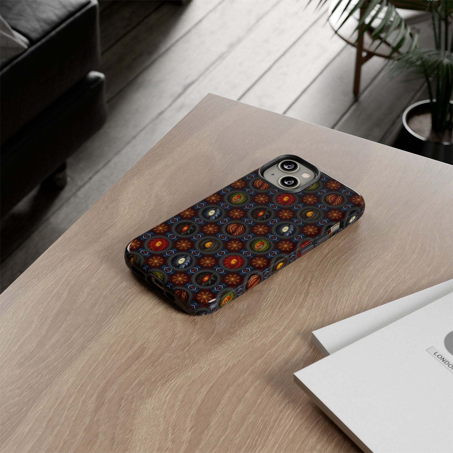 Apple I-Phone 14 (Series) Tough Case-Phone Case: Dragons [Eyes]