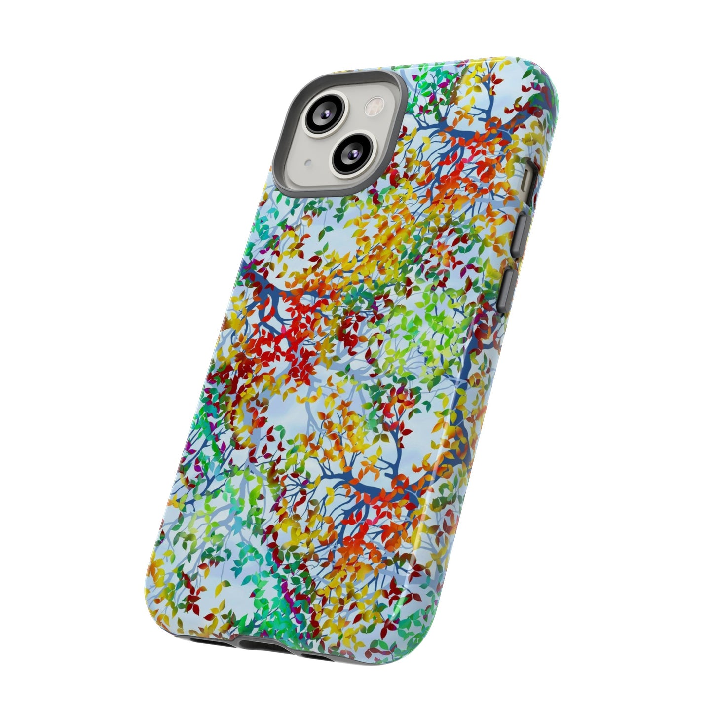 Apple I-Phone 14 (Series) Tough Case-Phone Case: Dreamscapes [Light Fall Leaves]