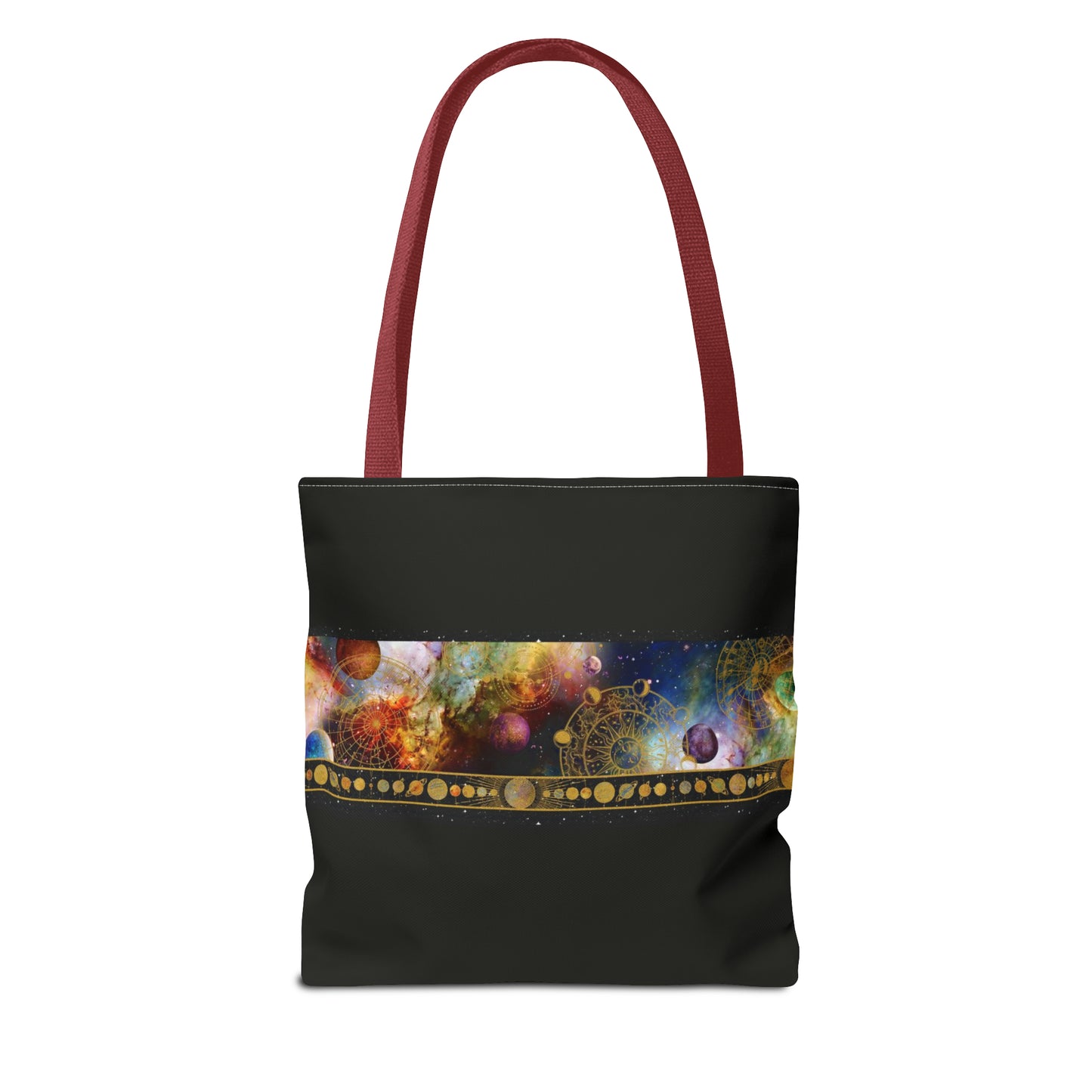 Tote Bag:  large-18x18;  "Cosmos" [Planets Border]