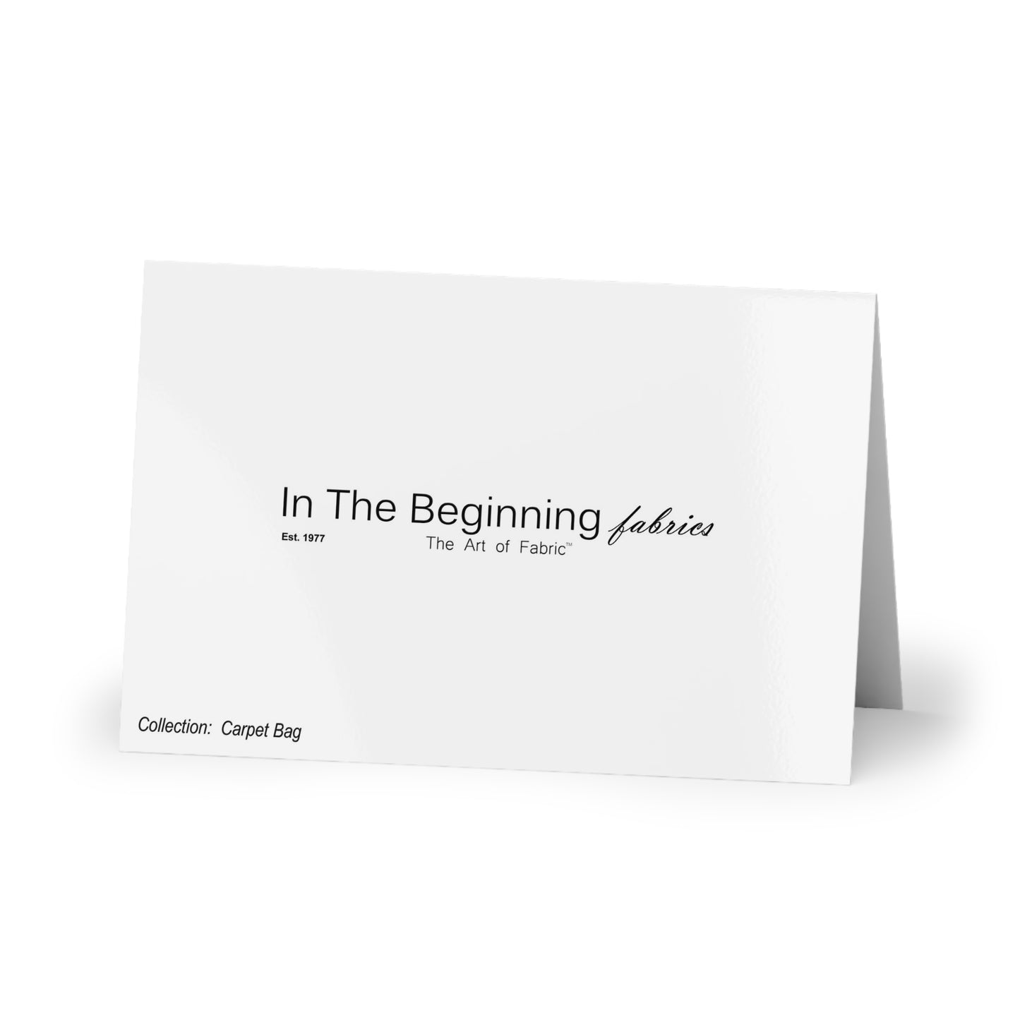 Greeting Cards:  Carpet Bag [Floral Border]