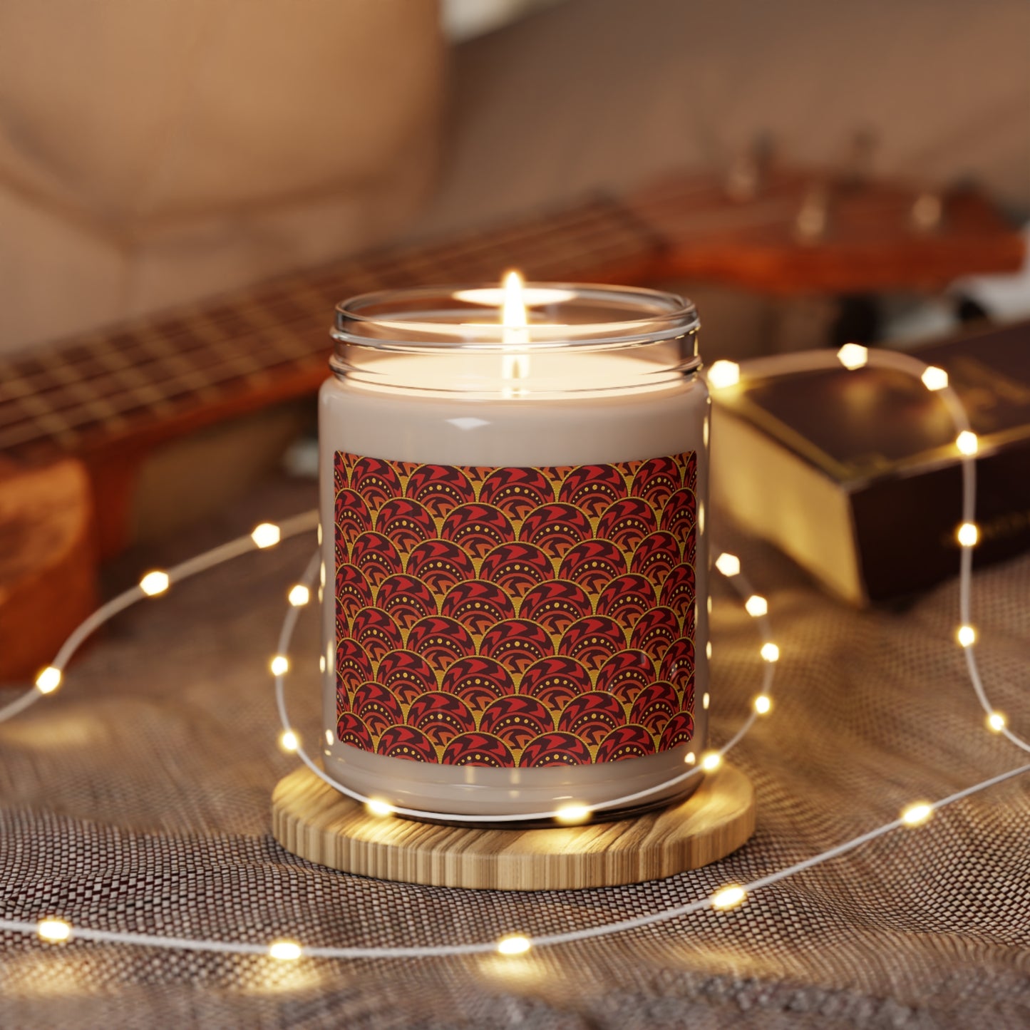Scented Soy Candle ($ 18.65):  Celestial [Red/Gold Scallops]