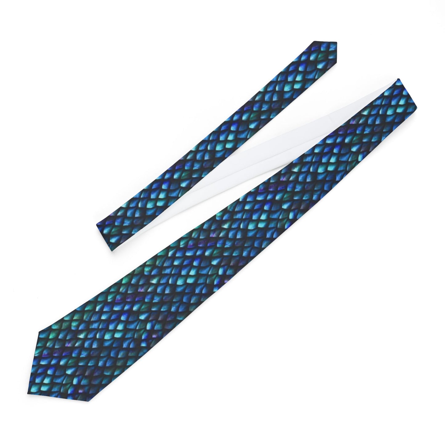 Men's Necktie:  "Dragons" Luminescence Scales
