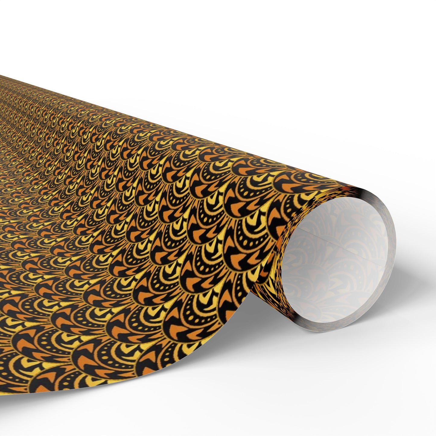 Wrapping Paper:  Celestial [Gold/Black Scallops]
