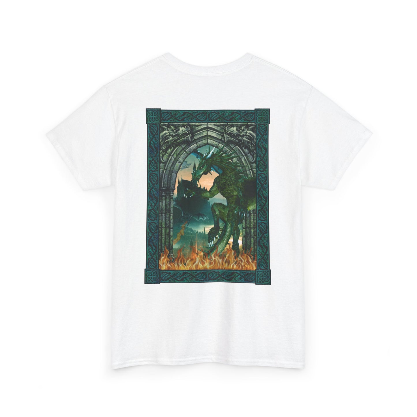 Dragon Eye Graphic Tee — "Dragons: Emerald Reign" Fantasy T‑Shirt