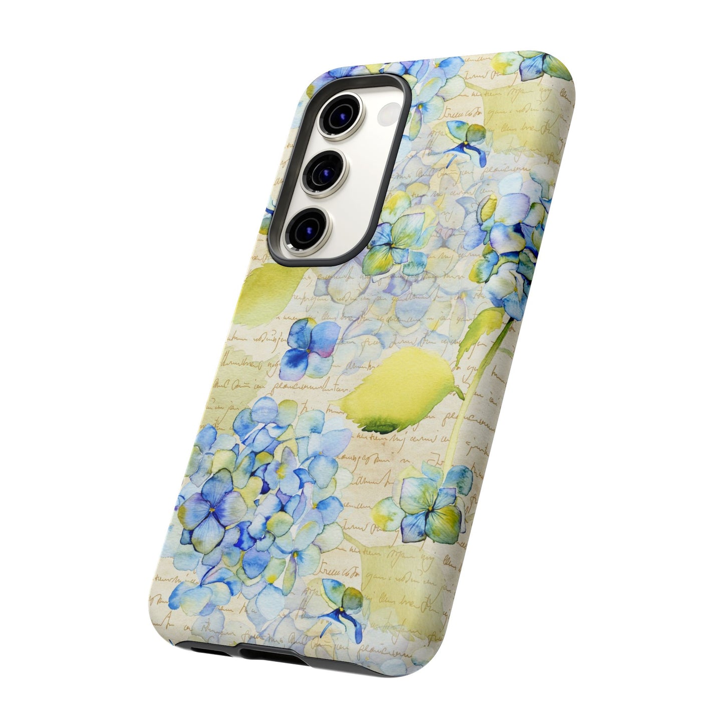 Samsung Galaxy S23 - Tough Case-Phone Case: Leah [Flowers w/Script]