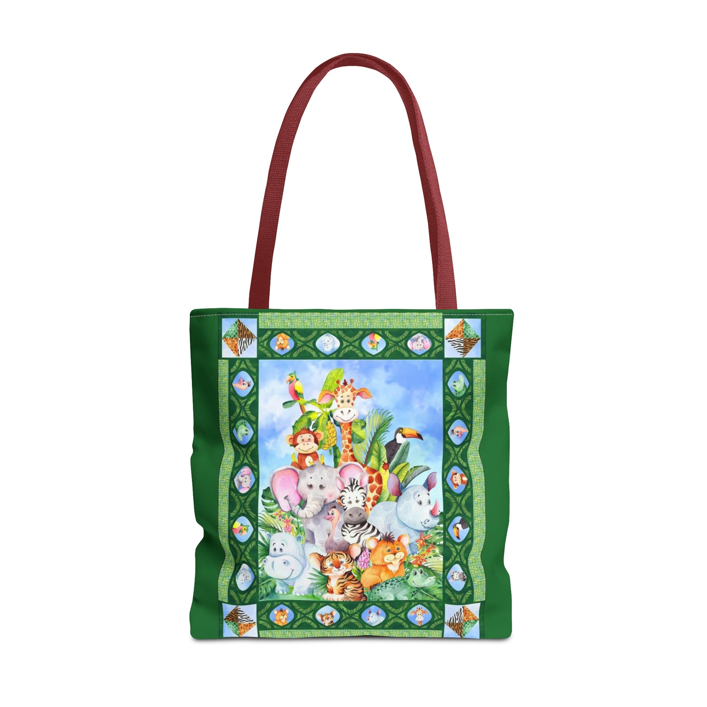 Tote Bag:  large-18x18;  "Jungle Friends" [Panel]