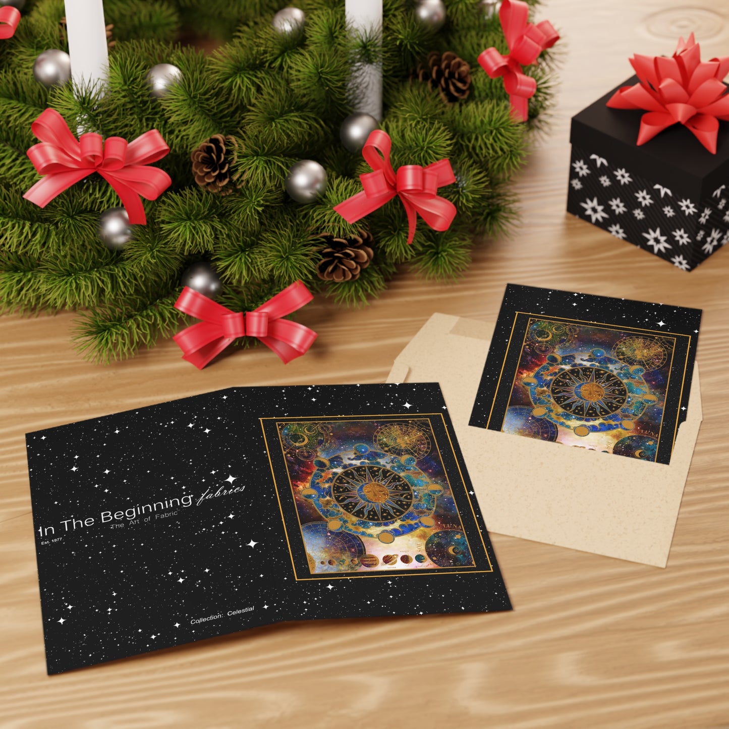 NOTE CARDS: CELESTIAL [Zodiac Panel]