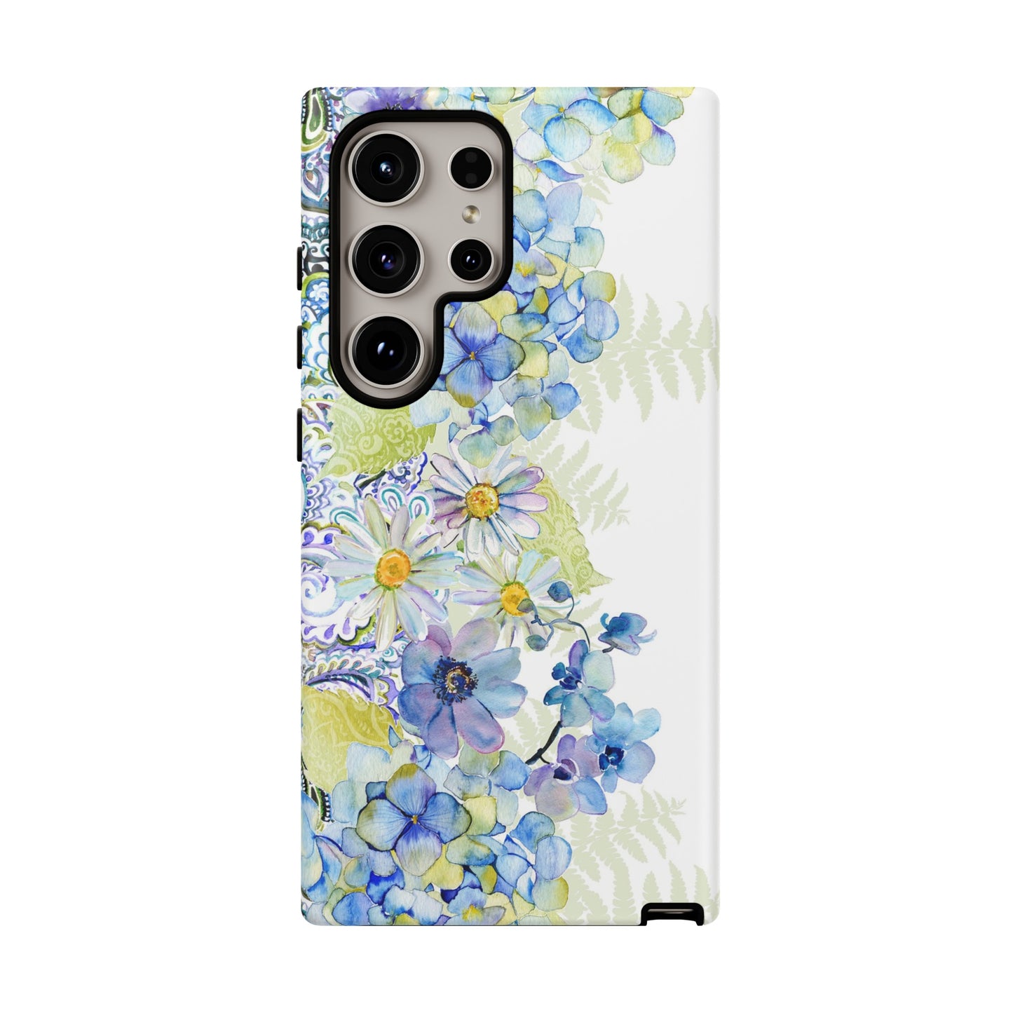 Samsung Galaxy Series Tough Case-Phone Case:  Leah [Flower Border]