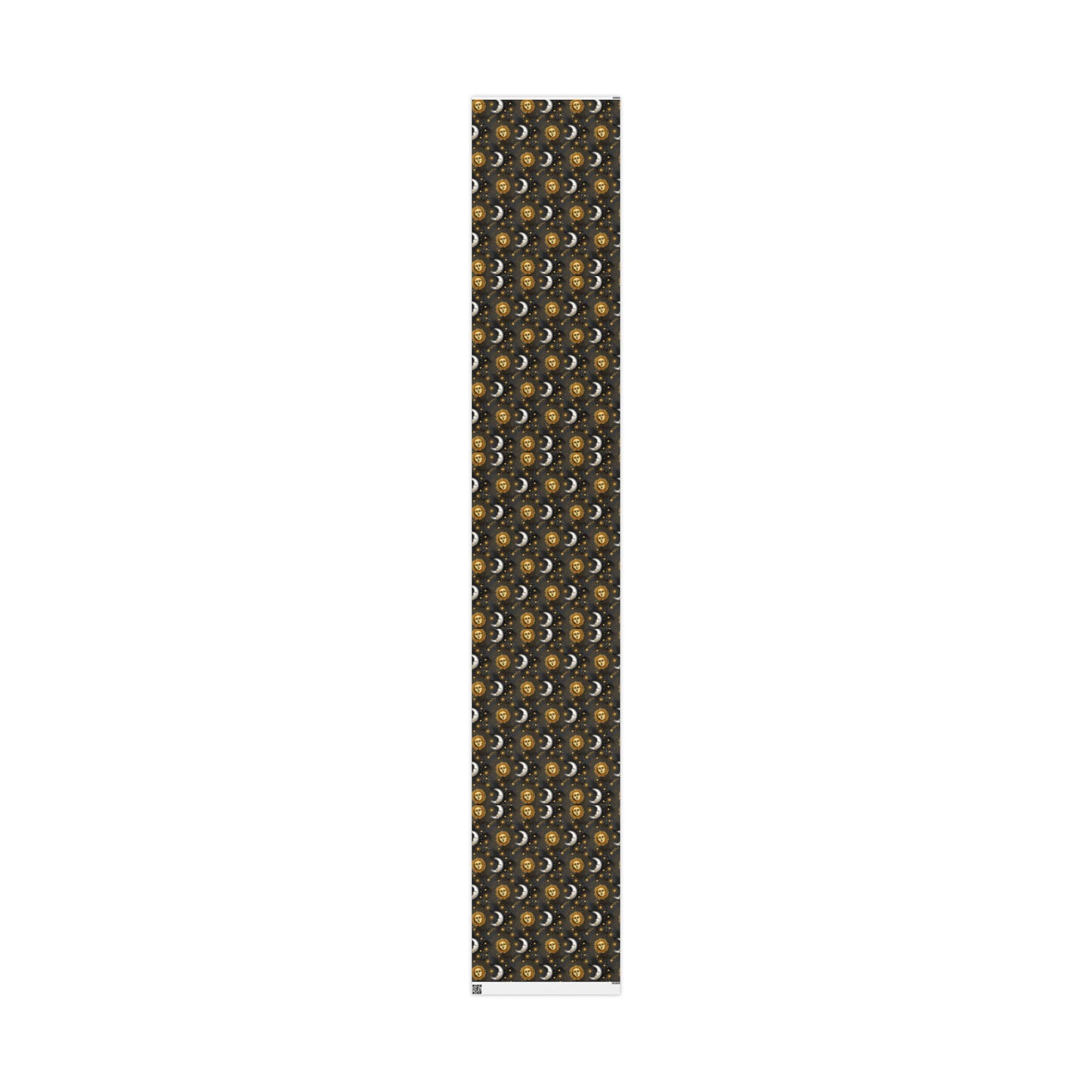 Wrapping Paper:  Celestial [Black-Haze Suns/Moons]