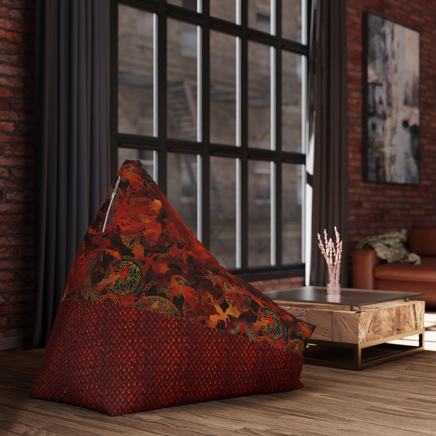 Bean Bag Cover:  Dragons [Red Fury]